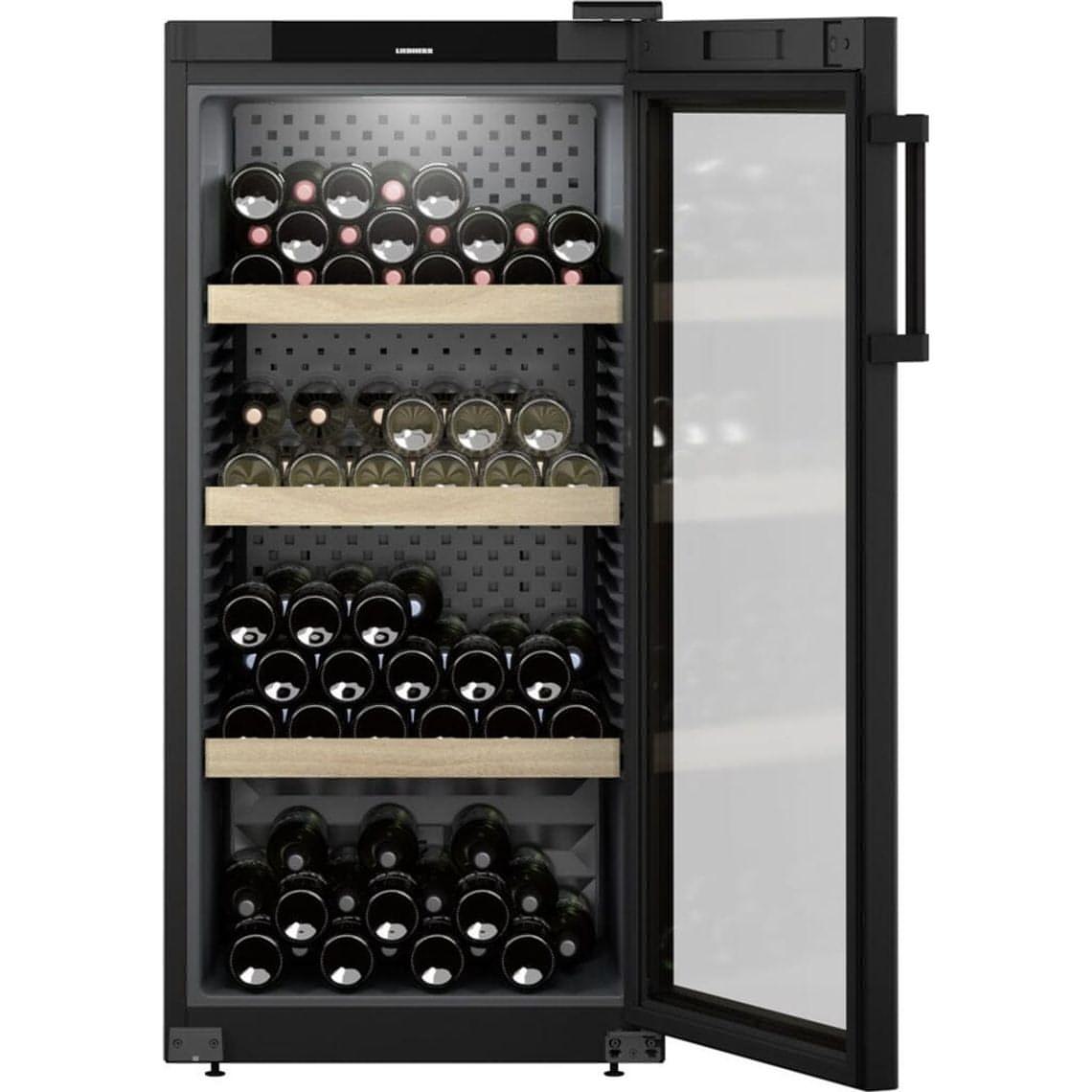 Liebherr - WPbl 4201 - GrandCru 141 Bottle Freestanding Wine Cabinet - WPbl 4201 - Glass Door