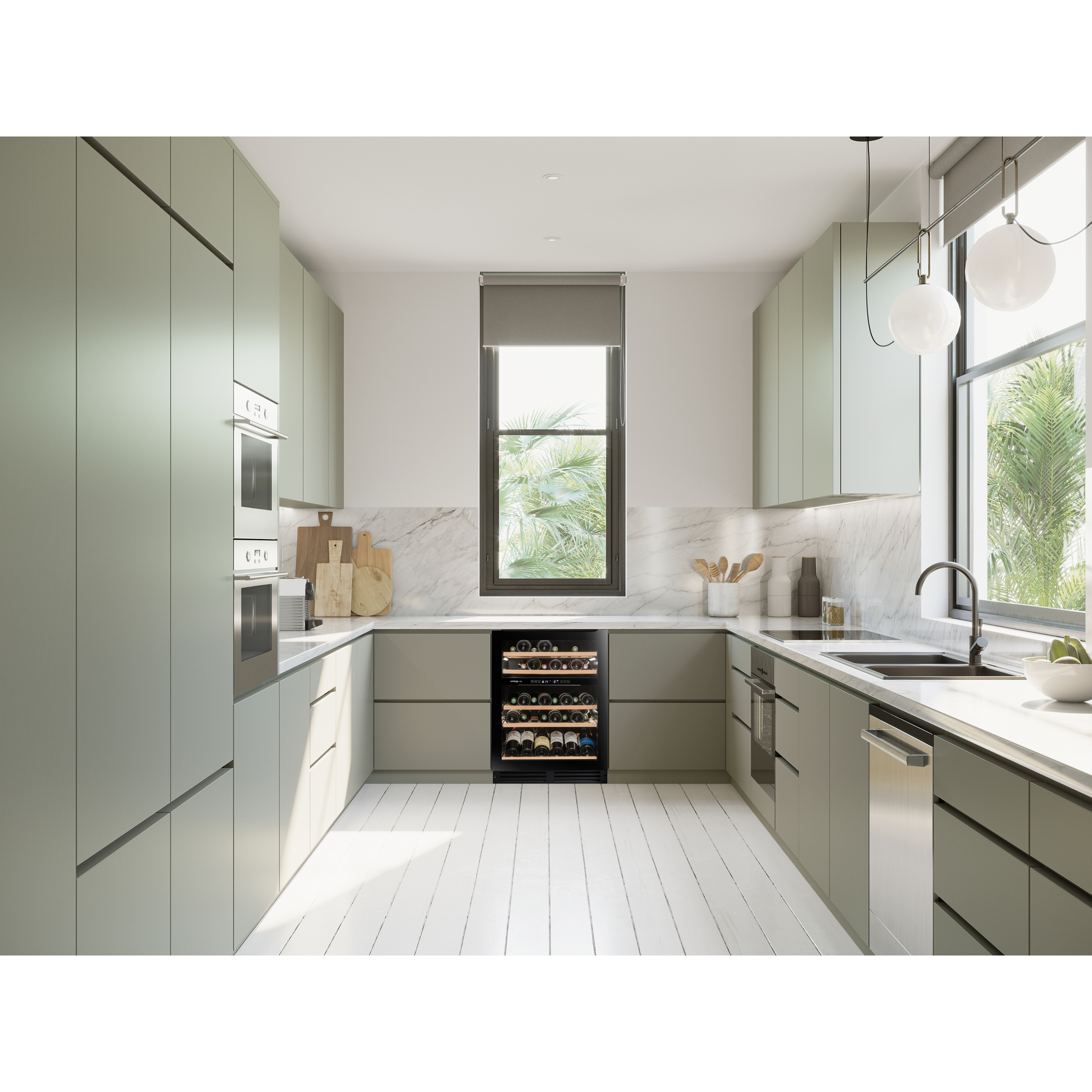 Avintage - 600mm Dual Zone - 44 bottle - Wine Cooler - AVU51D82