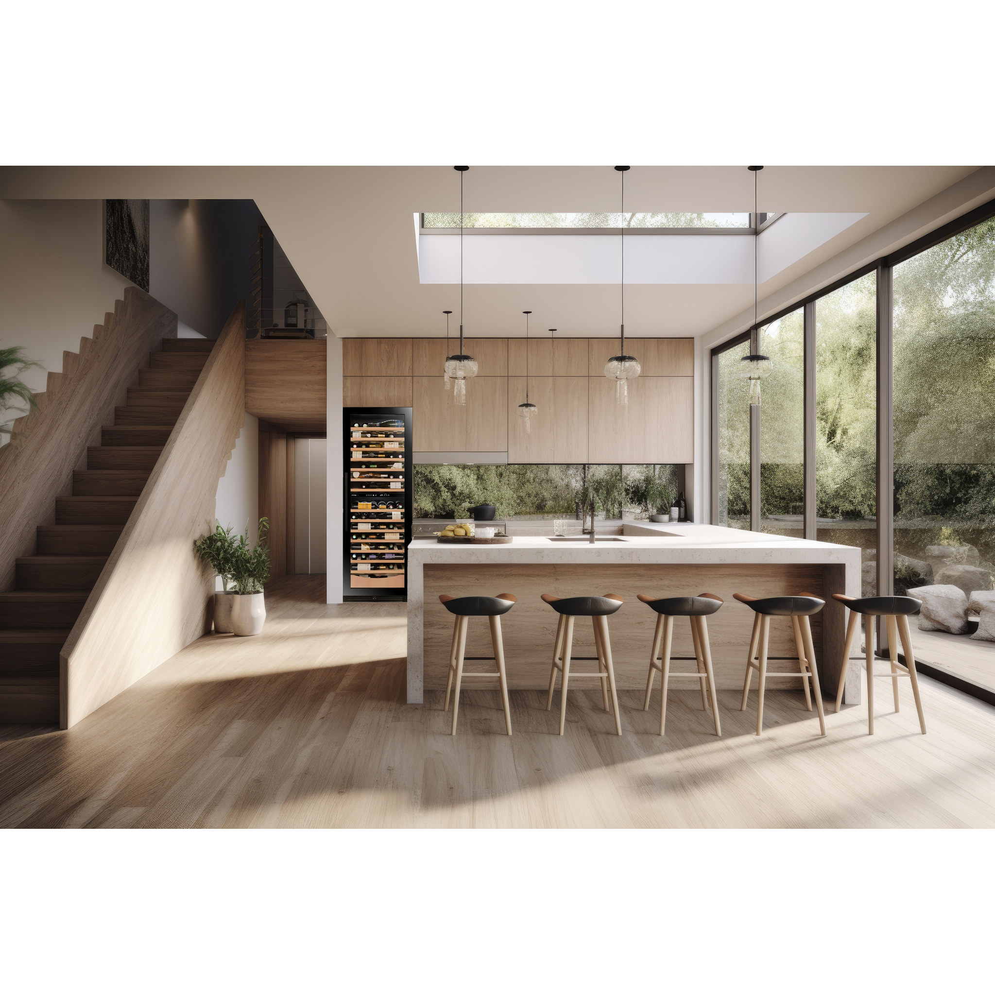 Avintage - Dual Zone - 109 Bottle Wine Cooler - AVI110DZB1