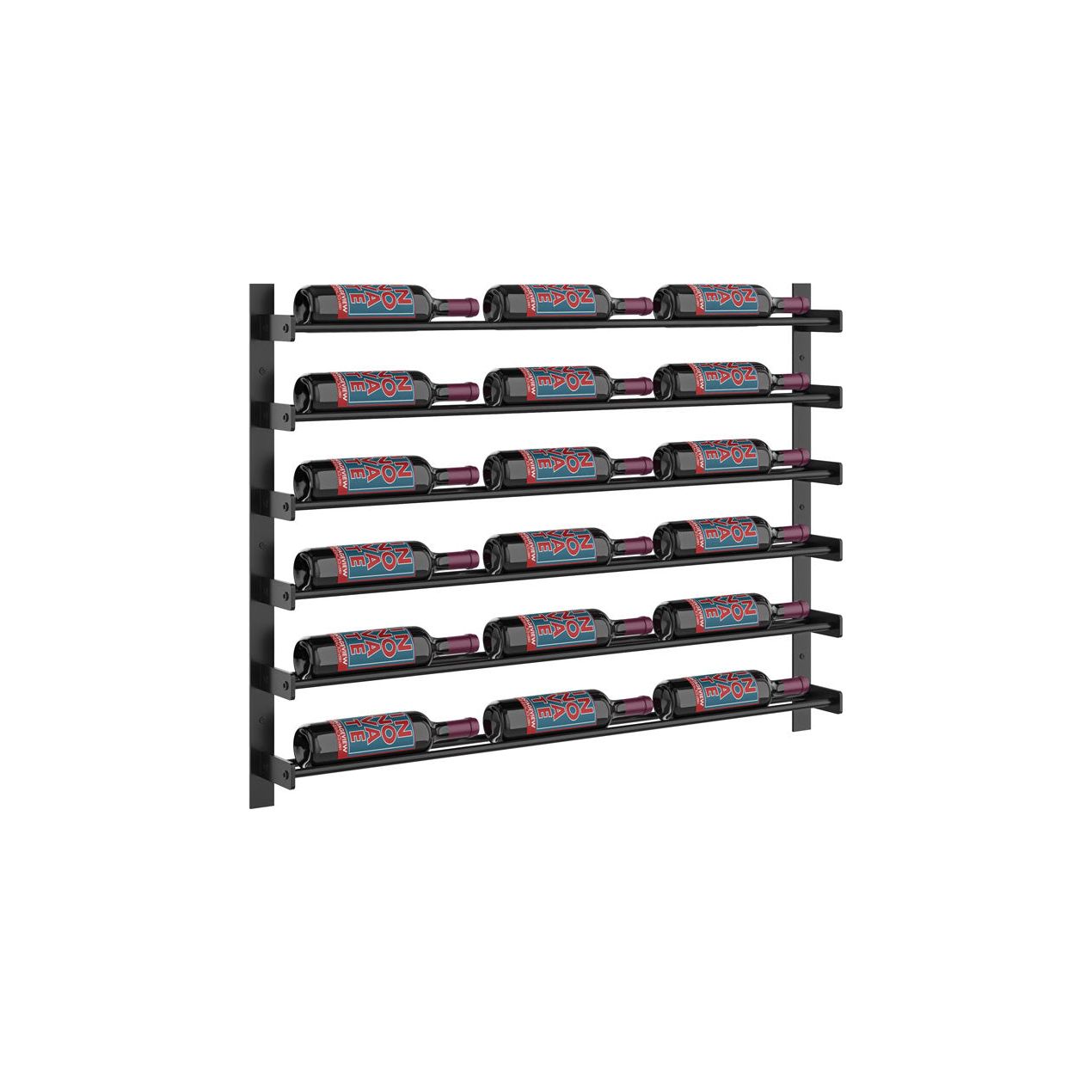 VintageView - Wine Wall 30 - Evolution Series - 762mm - Metal Wine Wall Rack (18-54 bottles)