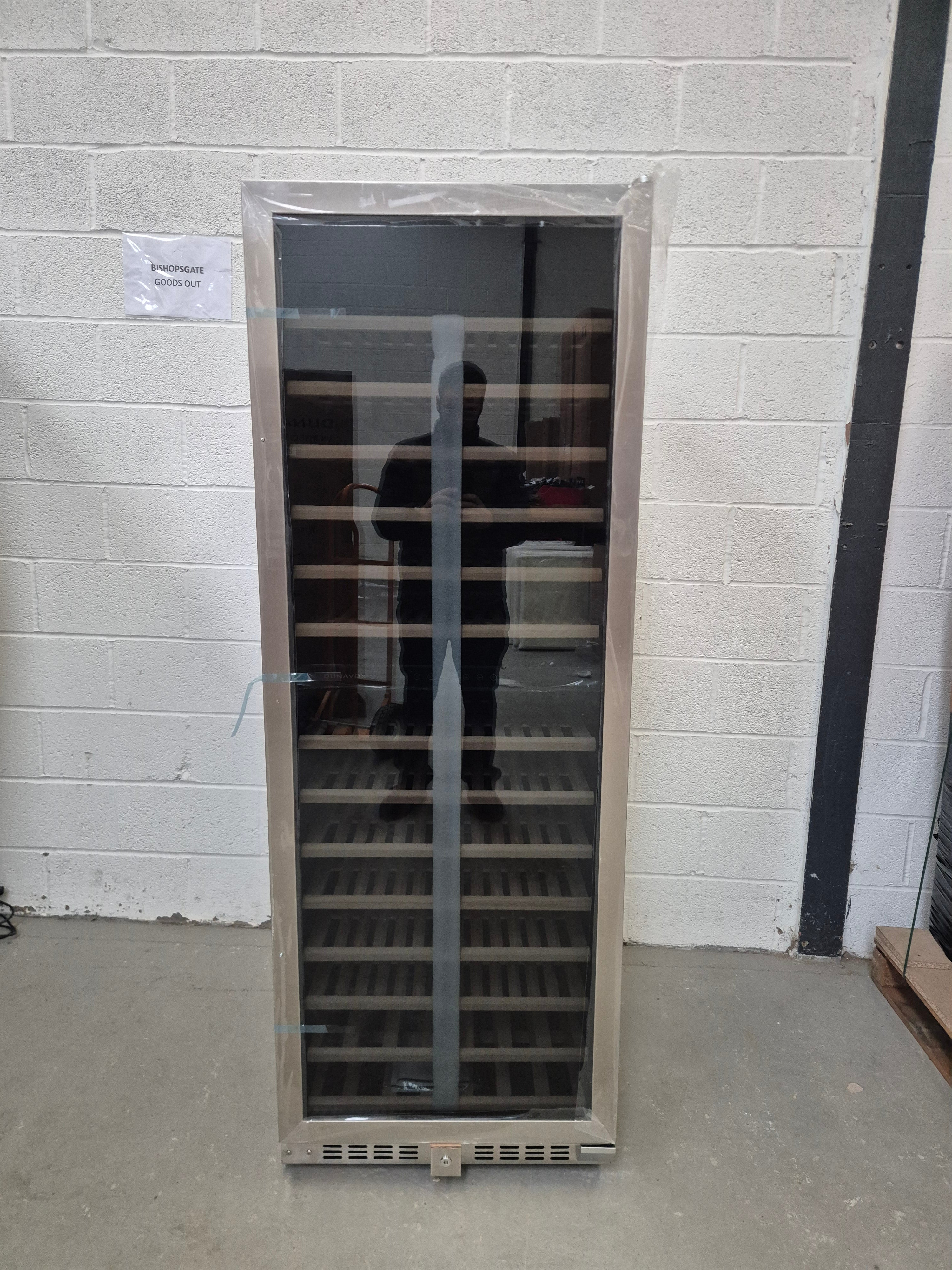 GRADED - Dunavox DX-181.490SDSK - Dual Zone 181 Bottle - Built In / Freestanding Wine Cooler - Stainless (Copy)