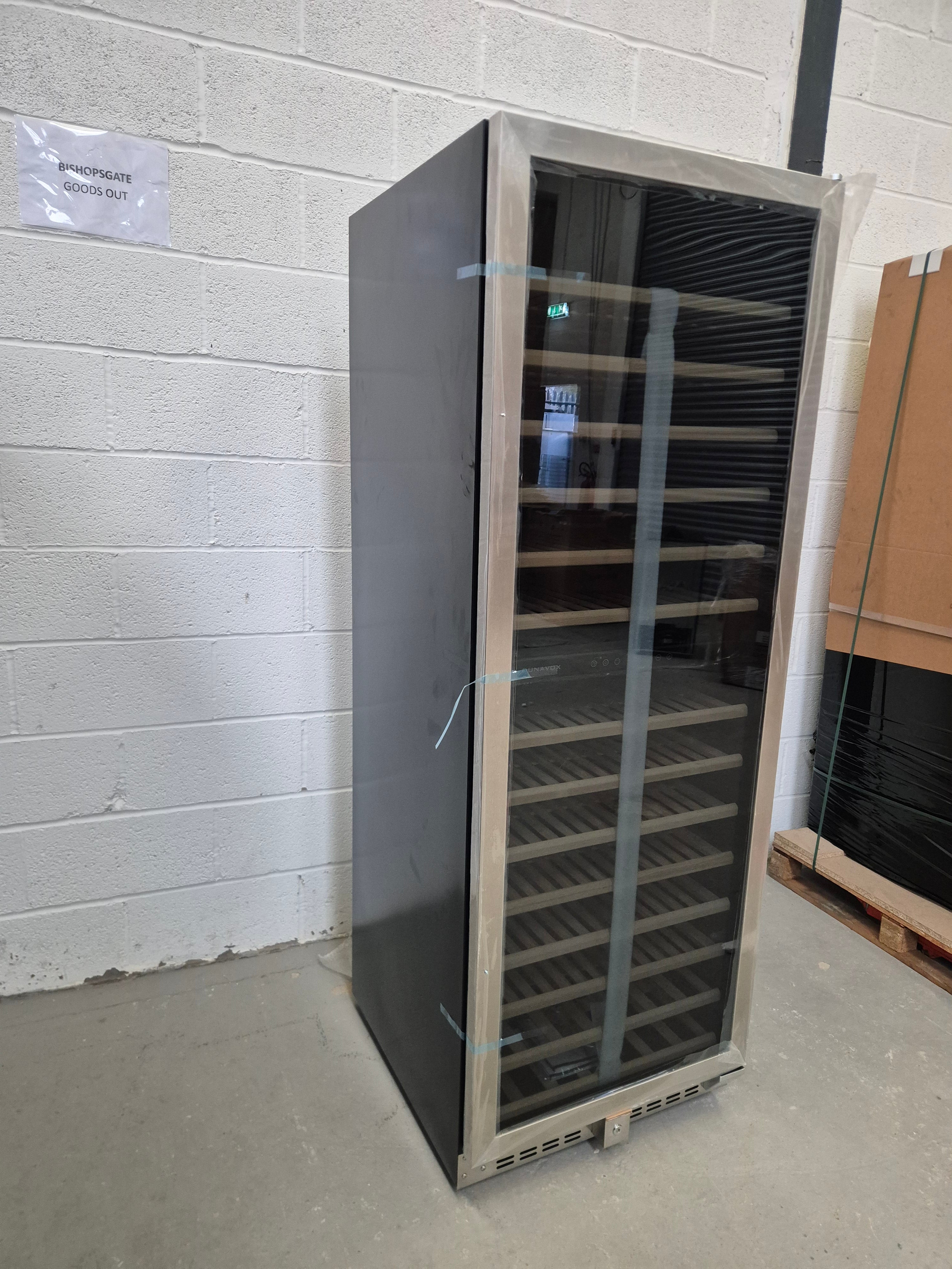GRADED - Dunavox DX-181.490SDSK - Dual Zone 181 Bottle - Built In / Freestanding Wine Cooler - Stainless (Copy)