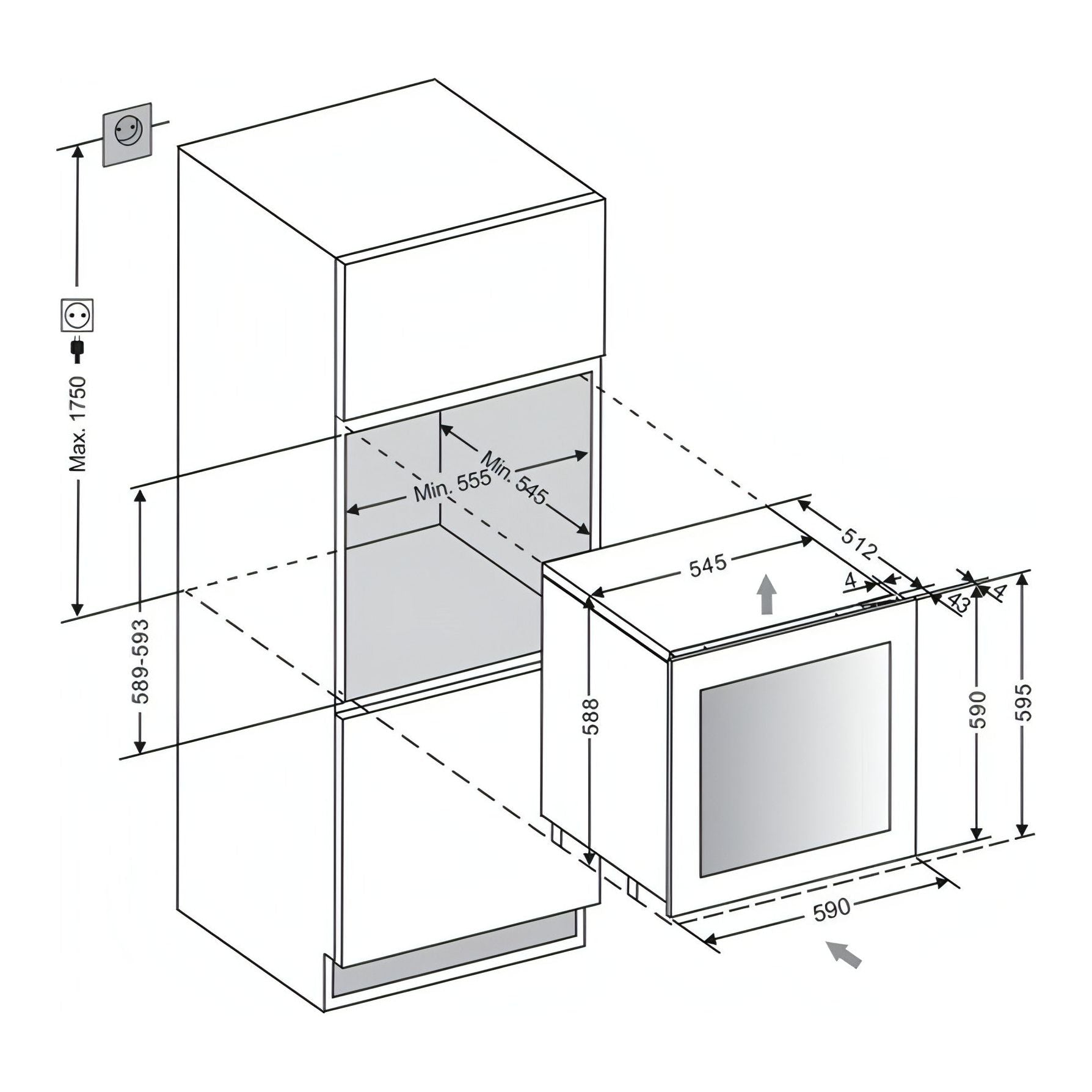 mQuvée - Integrated Wine Cooler - WineKeeper 25D - Stainless