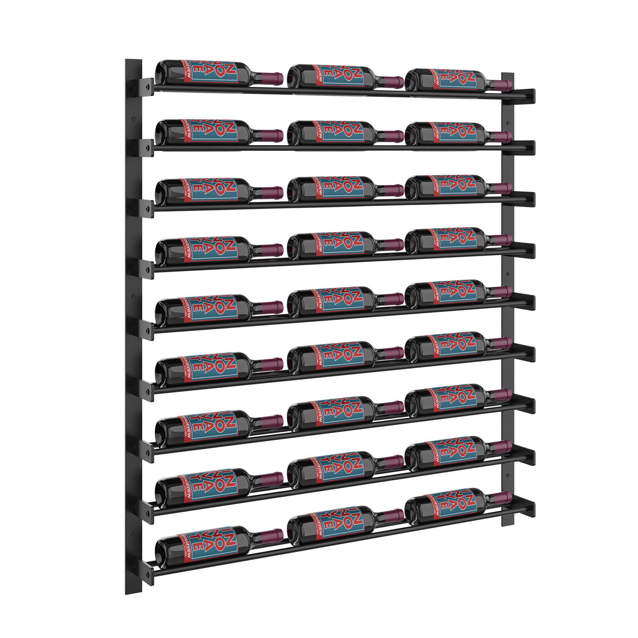 VintageView - Wine Wall 45 - Evolution Series - 1143mm - Metal Wine Wall Rack (27-81 bottles)
