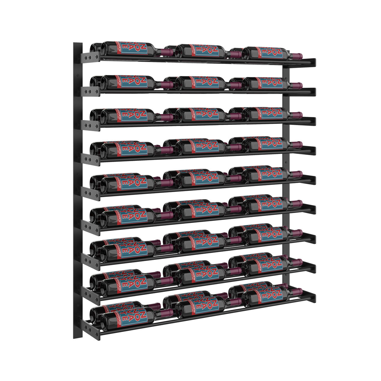 VintageView - Wine Wall 45 - Evolution Series - 1143mm - Metal Wine Wall Rack (27-81 bottles)