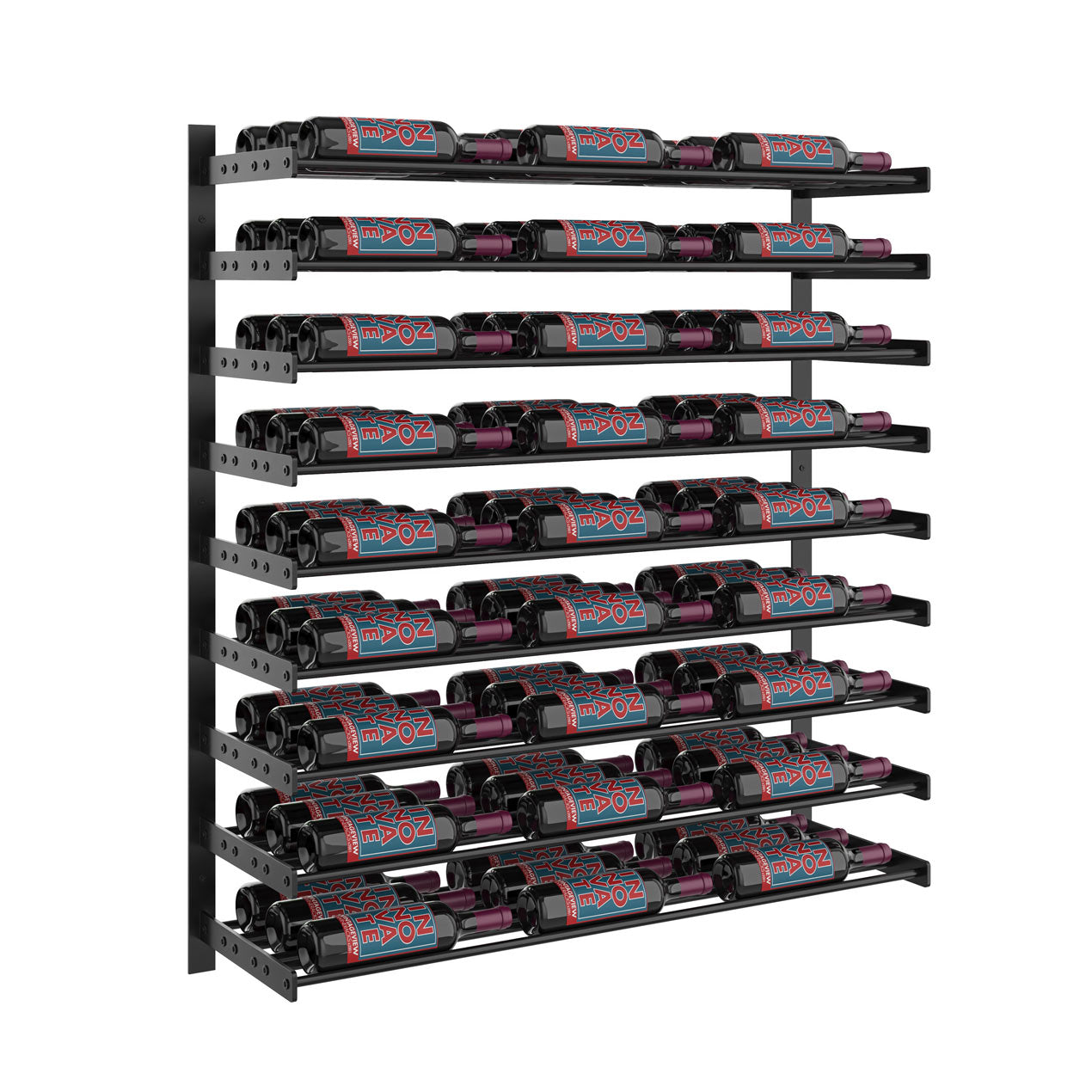 VintageView - Wine Wall 45 - Evolution Series - 1143mm - Metal Wine Wall Rack (27-81 bottles)