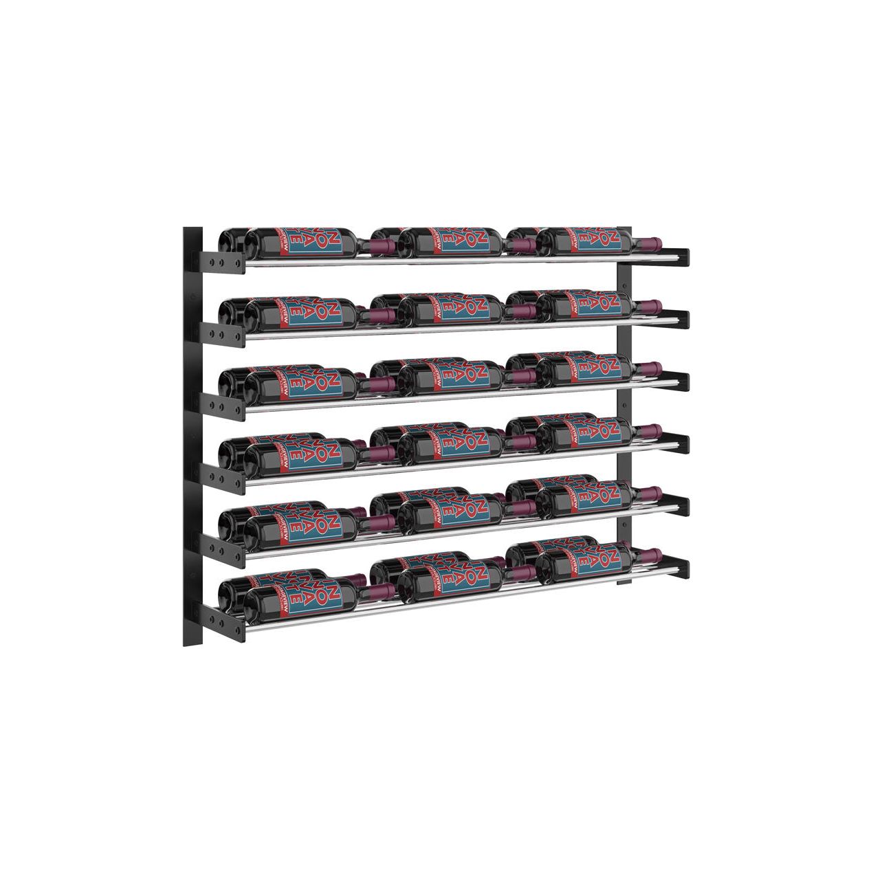 VintageView - Wine Wall 30 - Evolution Series - 762mm - Metal Wine Wall Rack (18-54 bottles)