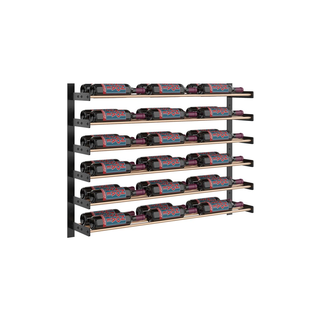 VintageView - Wine Wall 30 - Evolution Series - 762mm - Metal Wine Wall Rack (18-54 bottles)