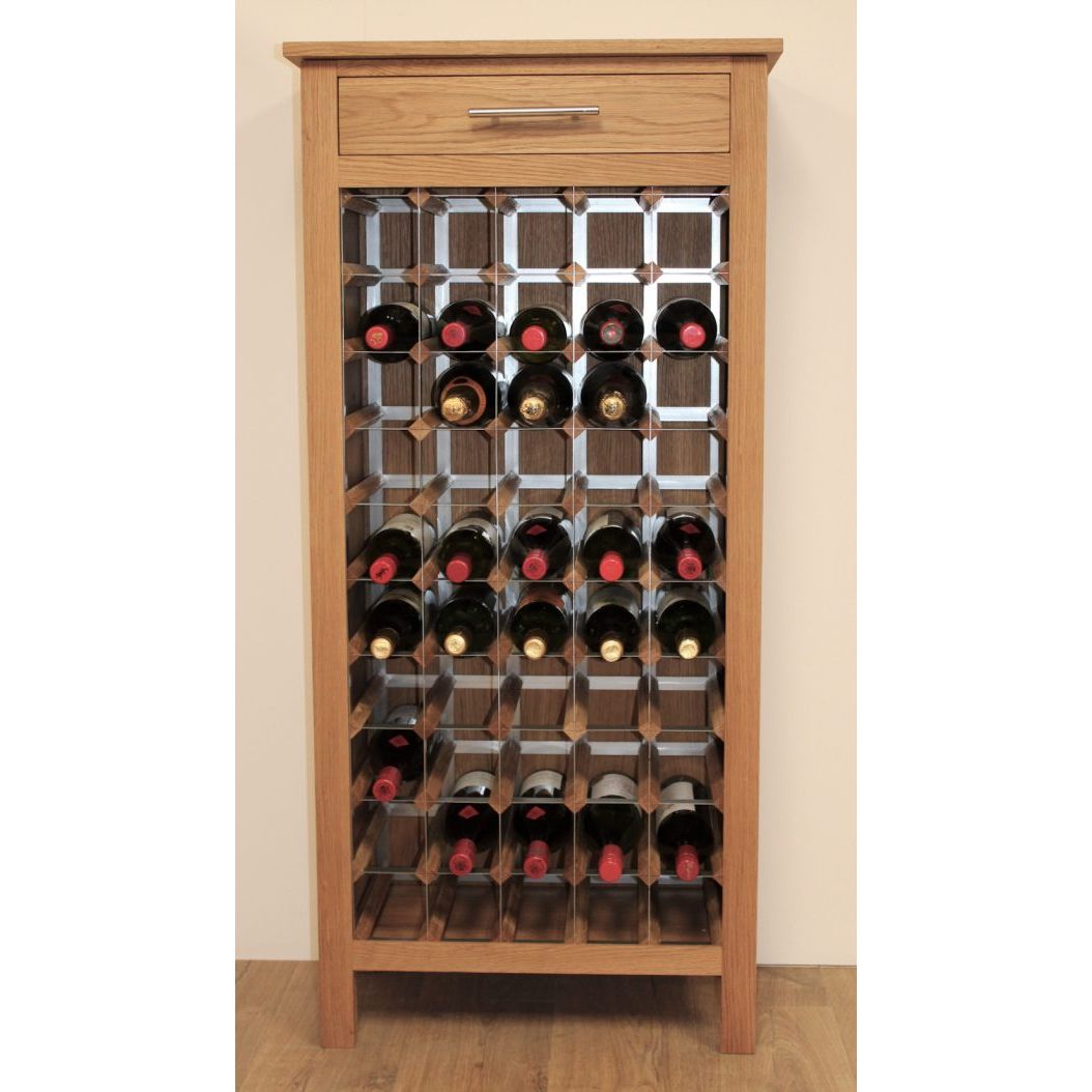 WineRacks - 50 Bottle Wooden Wine Cabinet - Assembled