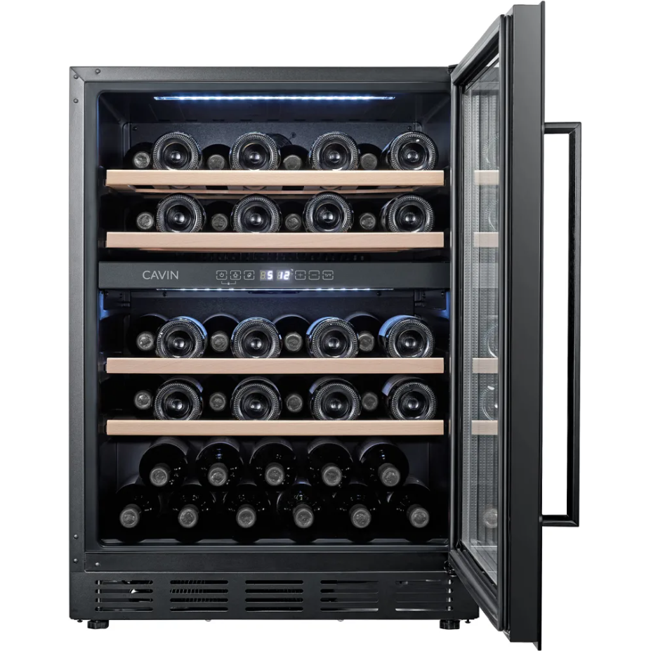 Cavin - 600mm - Undercounter Wine Fridge - Arctic Collection 60D Fullglass Black