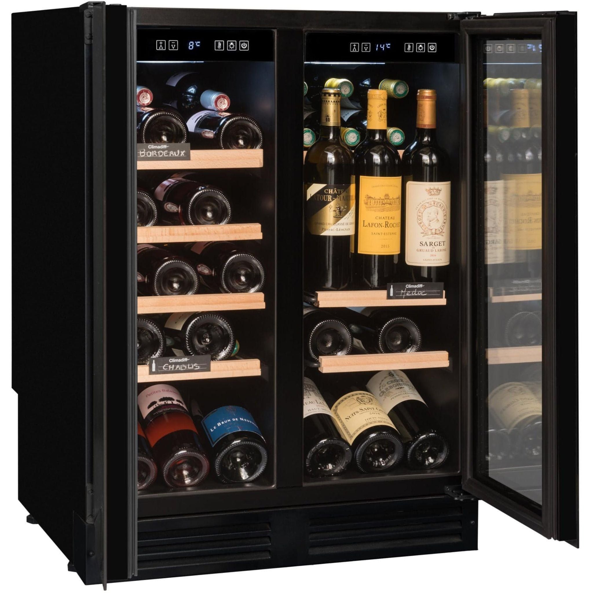 Avintage - 600mm Dual Zone - 47 bottle - Undercounter Wine Cooler - AVU49DPB1