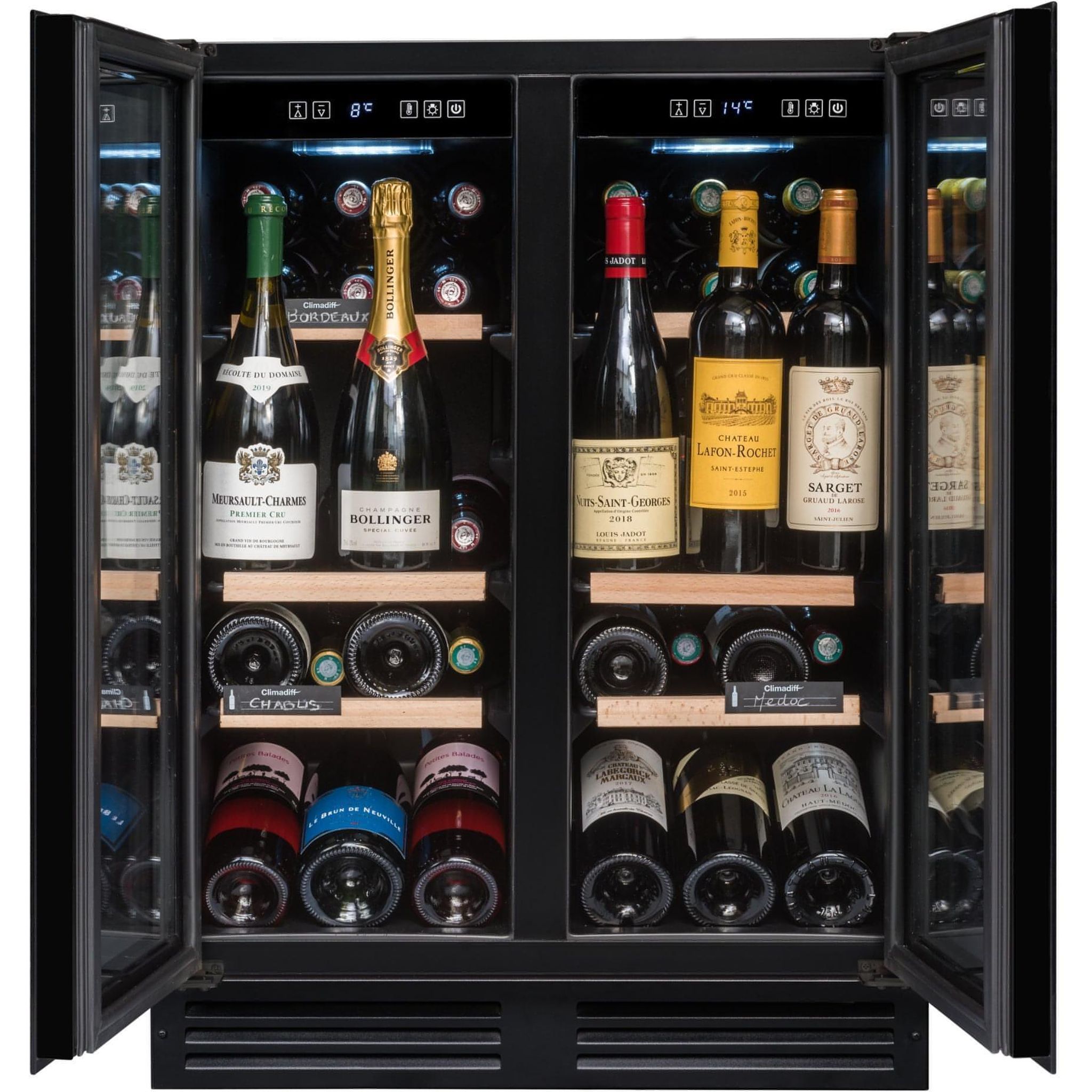 Avintage - 600mm Dual Zone - 47 bottle - Undercounter Wine Cooler - AVU49DPB1
