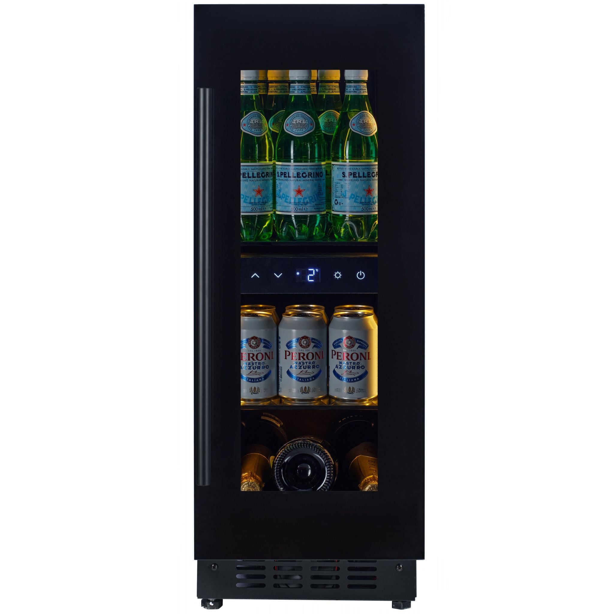 CELLA - 300mm - Undercounter Drinks Fridge - Black - BV18-BH