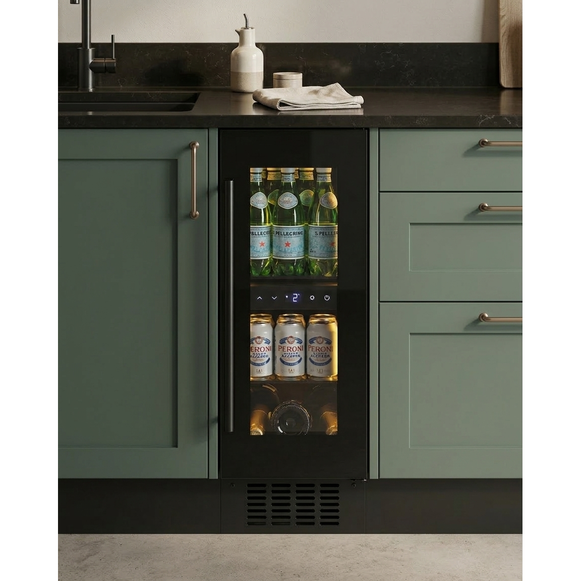 CELLA - 300mm - Undercounter Drinks Fridge - Single Zone - BV18-BH