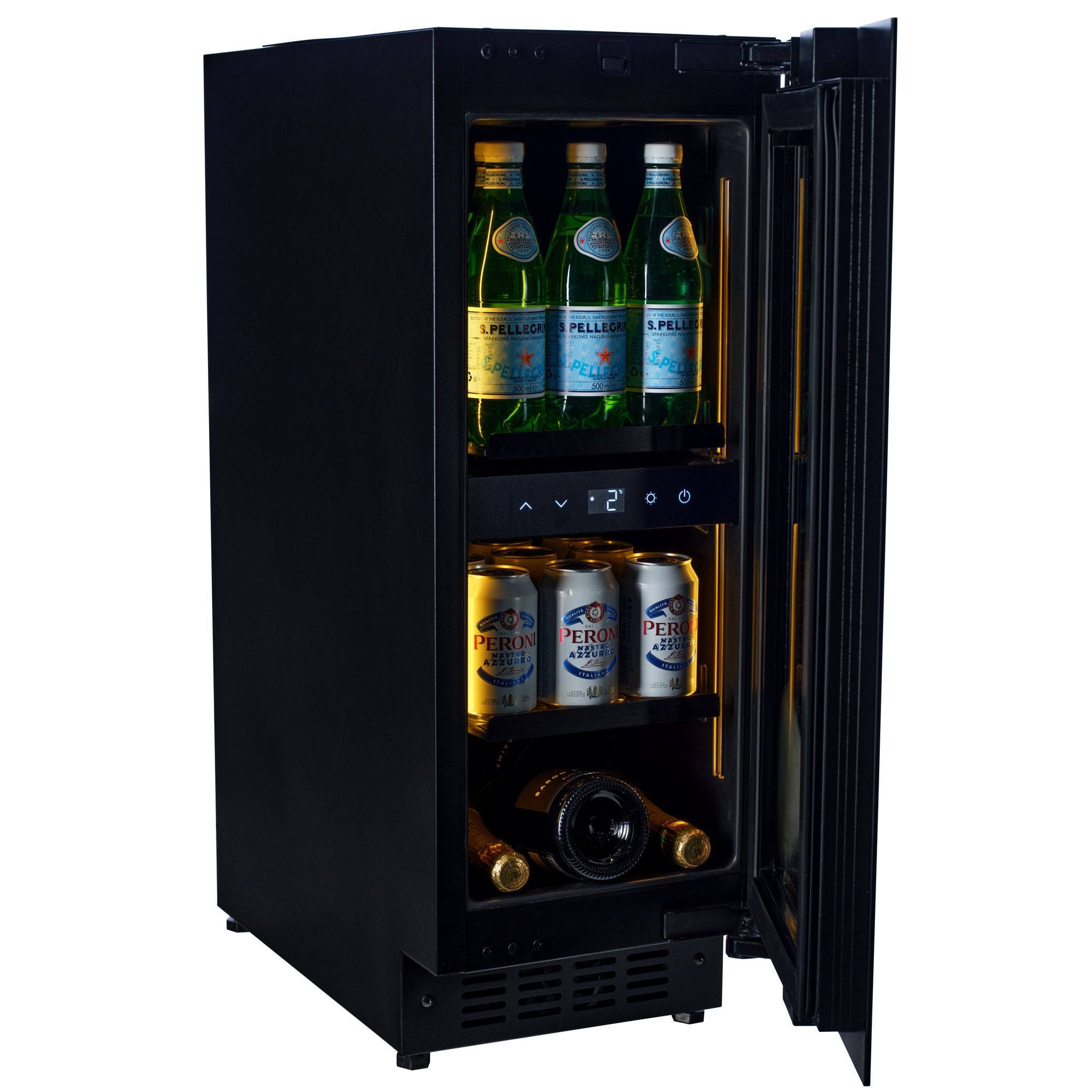 CELLA - Push2open - 51L Undercounter Drinks Fridge - Single Zone - BV18B-TO