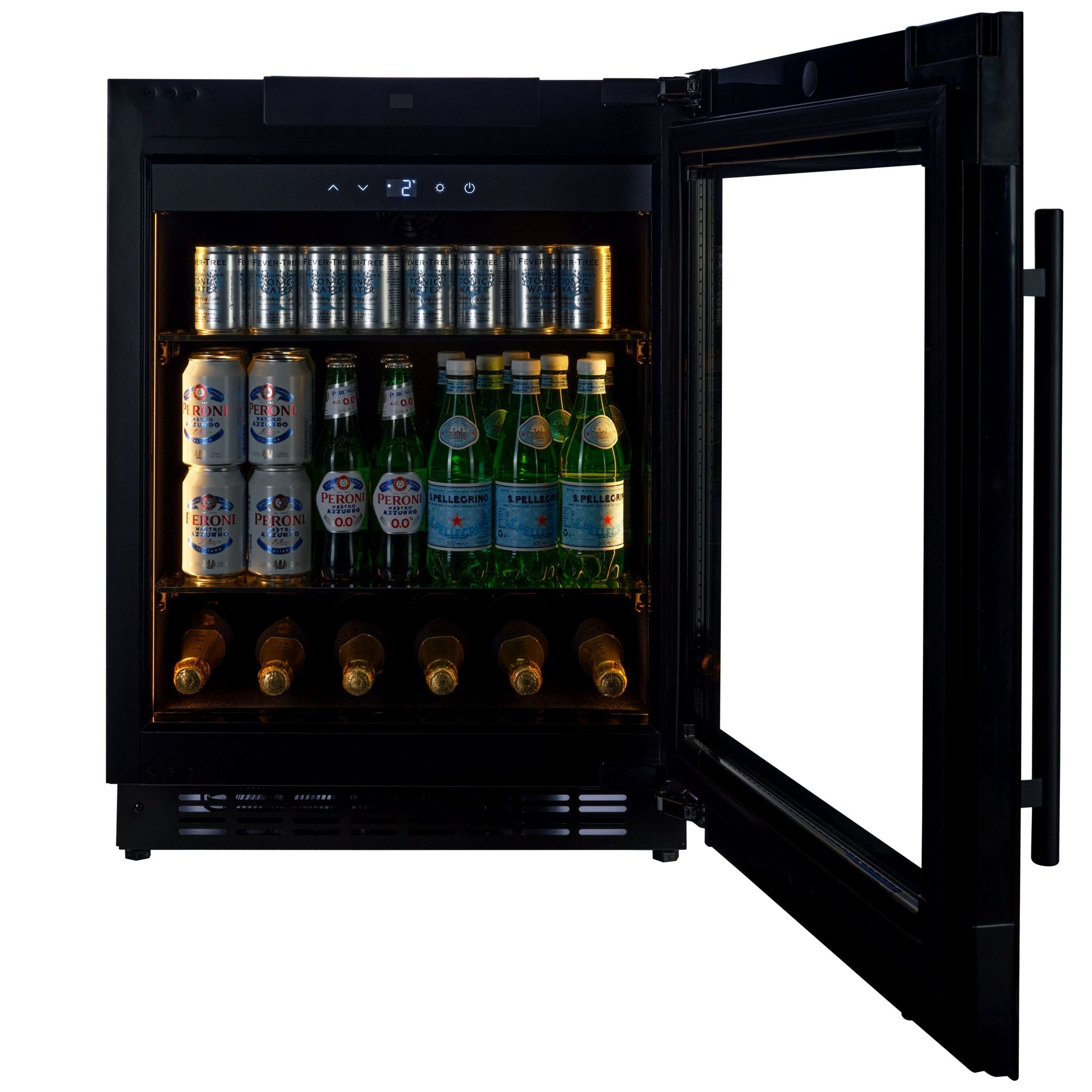 CELLA - 600mm - 118L Undercounter Drinks Fridge - Single Zone - BV34-BH