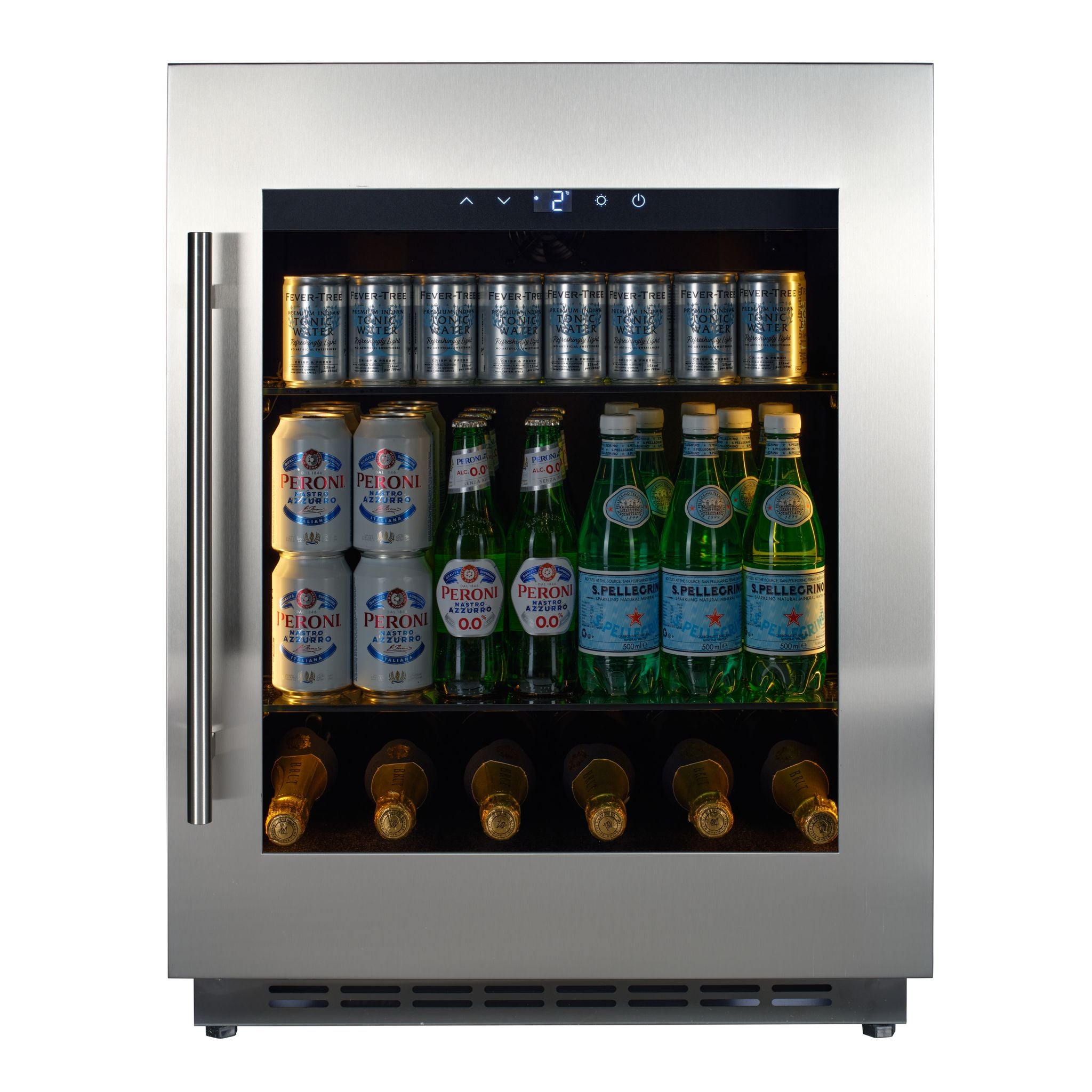 CELLA - 600mm - 118L Undercounter Drinks Fridge - BV34-SSH - Stainless