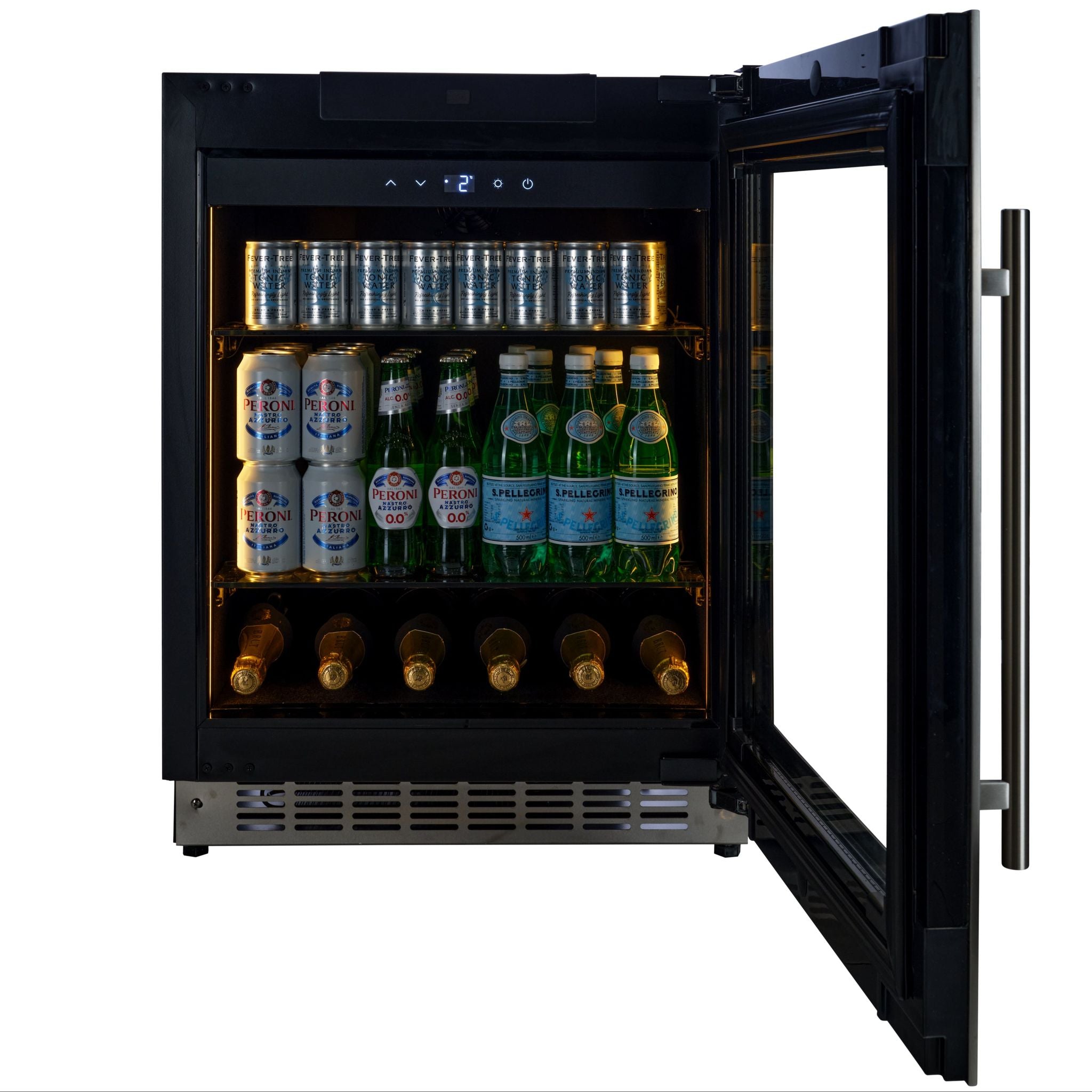 CELLA - 600mm - 118L Undercounter Drinks Fridge - BV34-SSH - Stainless