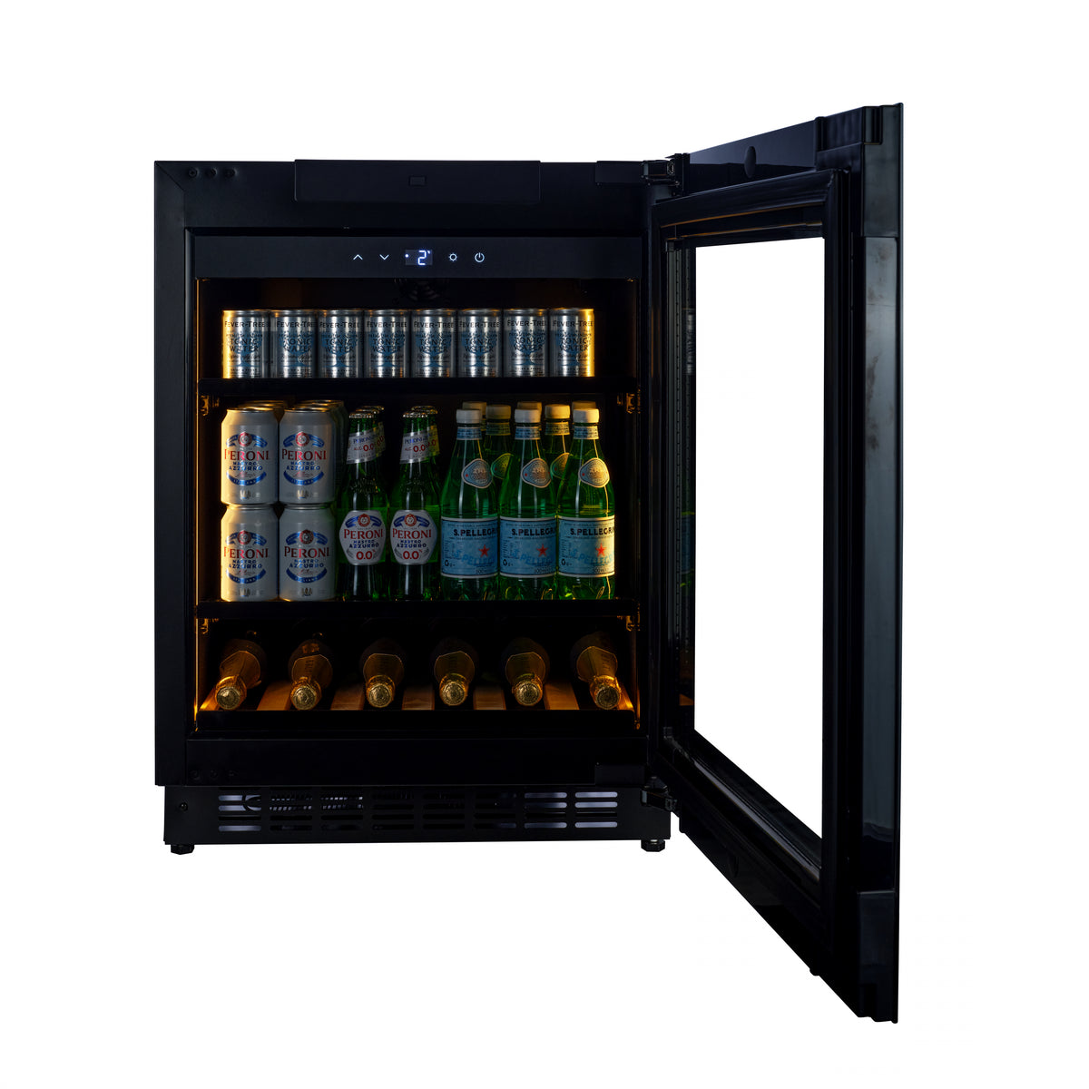 CELLA - Fully Integrated Drinks Fridge - Handleless / Push To Open - BV34PANEL-TO
