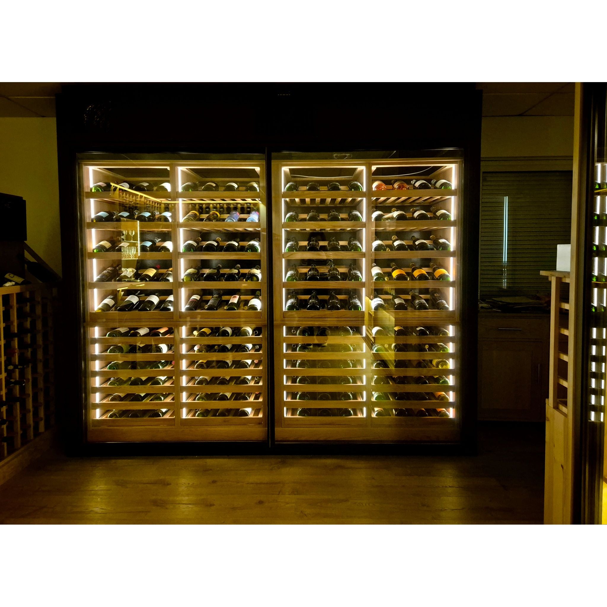 Bespoke Wine Wall Chiller Display Cabinet - 2 Door