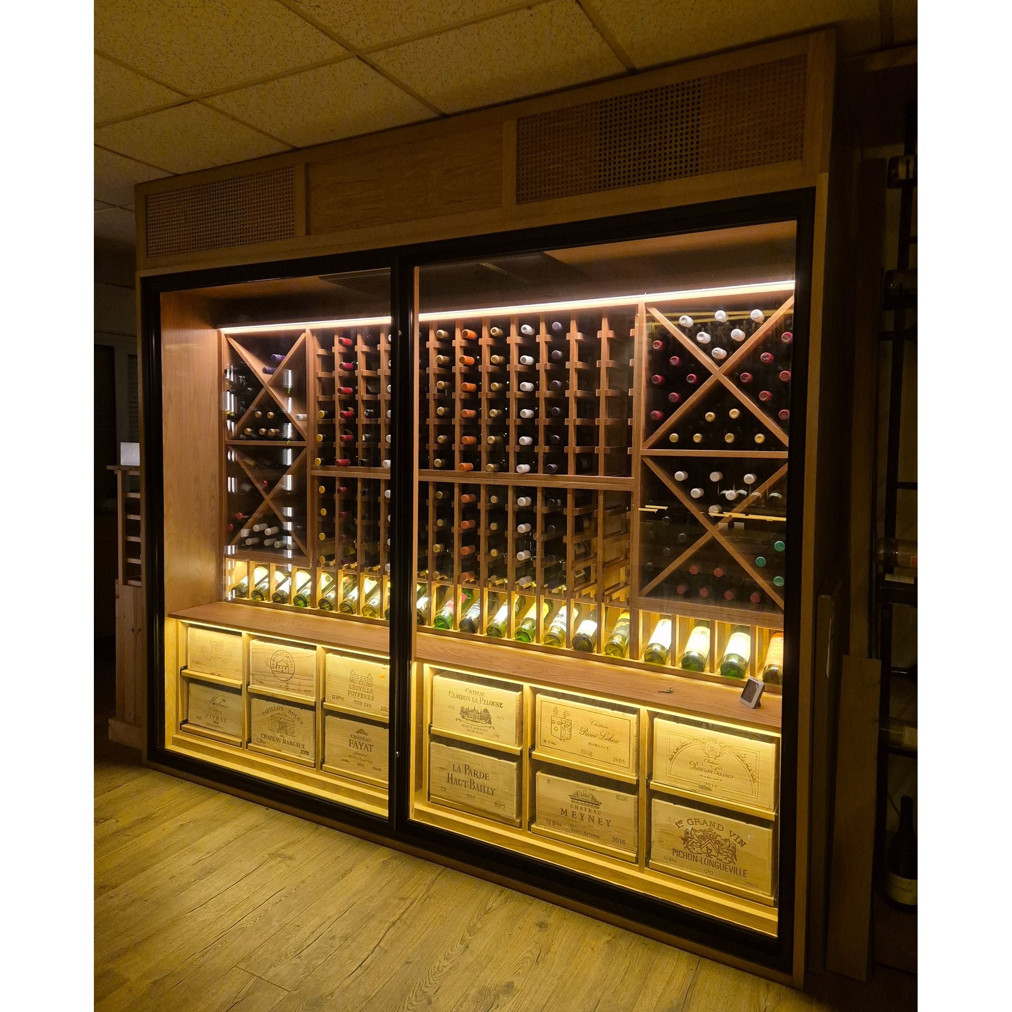 Bespoke Wine Wall Chiller Display Cabinet - 2 Door