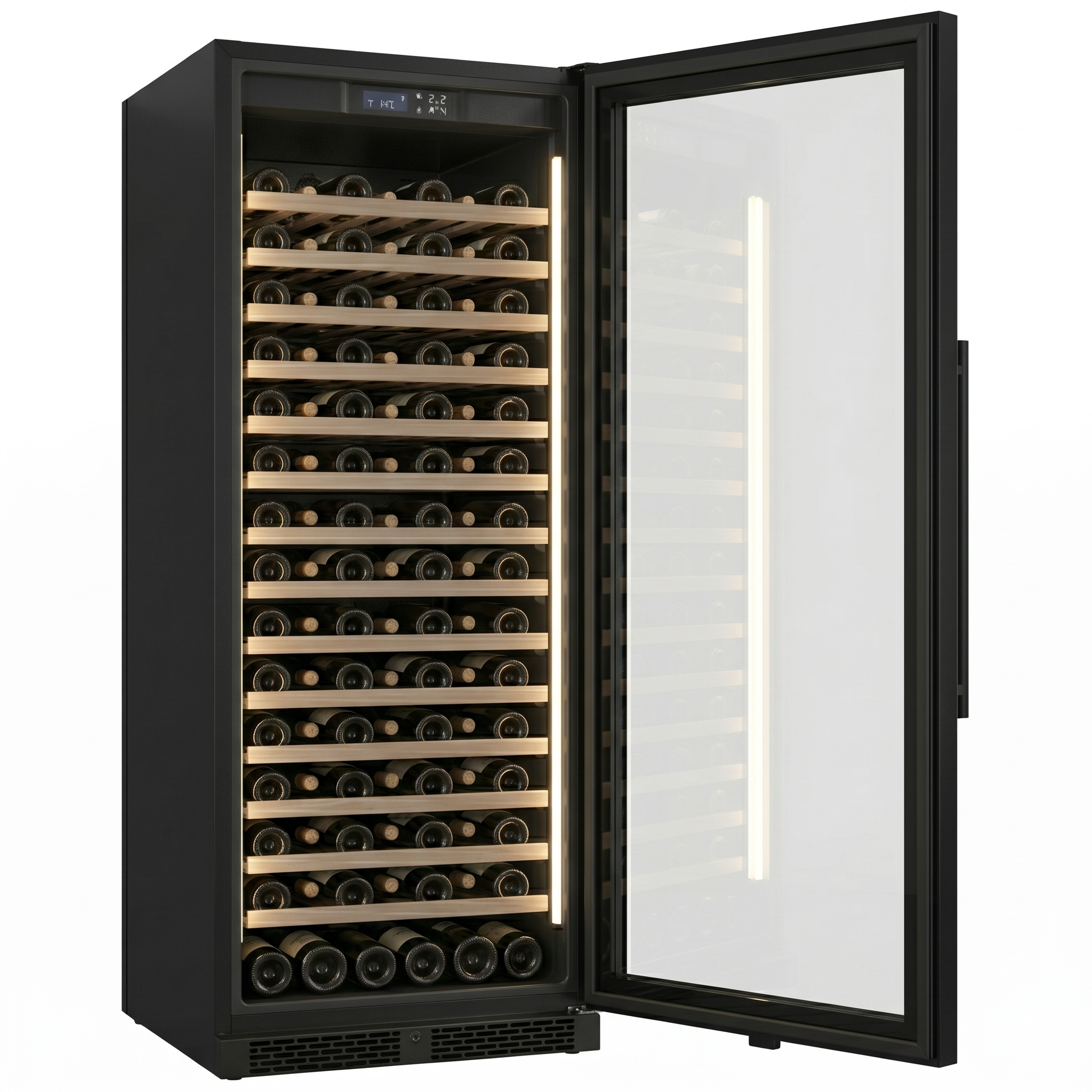 ClimaVin - Noir166 - 110 Bottle - Single Zone Wine Fridge - Built in or Freestanding