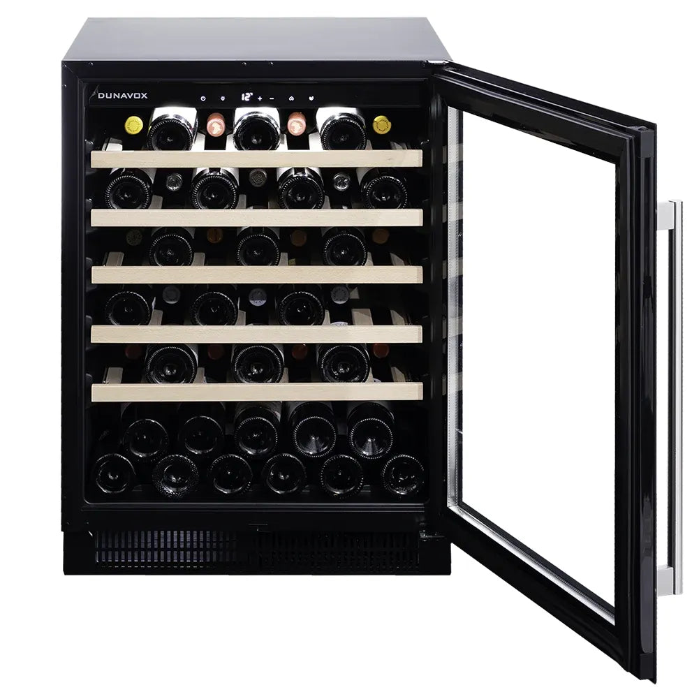Dunavox FLOW-46 - 600mm - 46 Bottle - Built In Undercounter Wine Fridge - DAUF-46.138SS