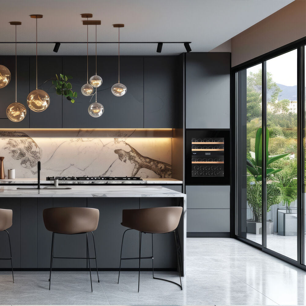 Dunavox NOBLE-32.TO - Dual Zone 33 Bottle - Integrated Wine Cooler - DVN-32.85DB.TO