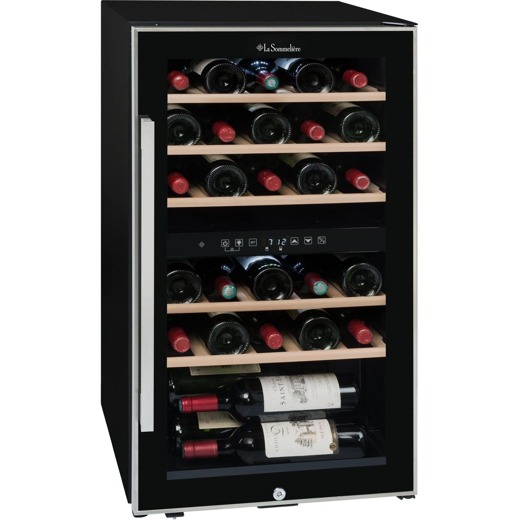 La Sommeliere - Dual Zone - 29 Bottle - Freestanding Wine Fridge ECS30.2Z