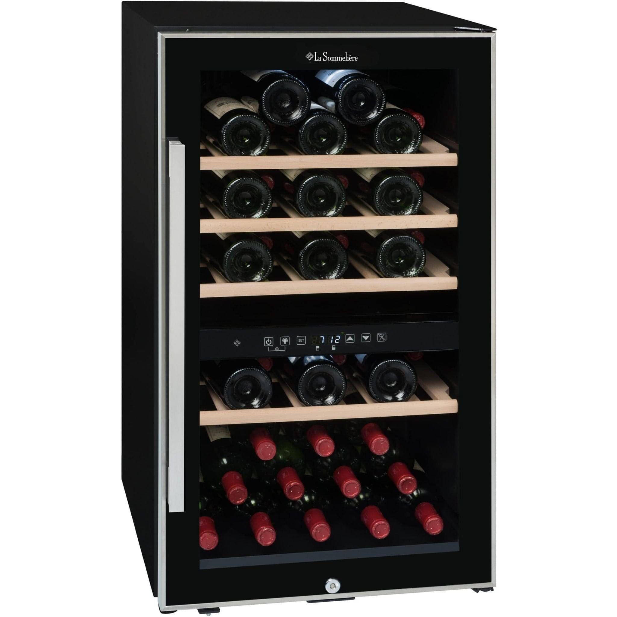 La Sommeliere - Dual Zone - 49 Bottle - Freestanding Wine Fridge - ECS50.2Z