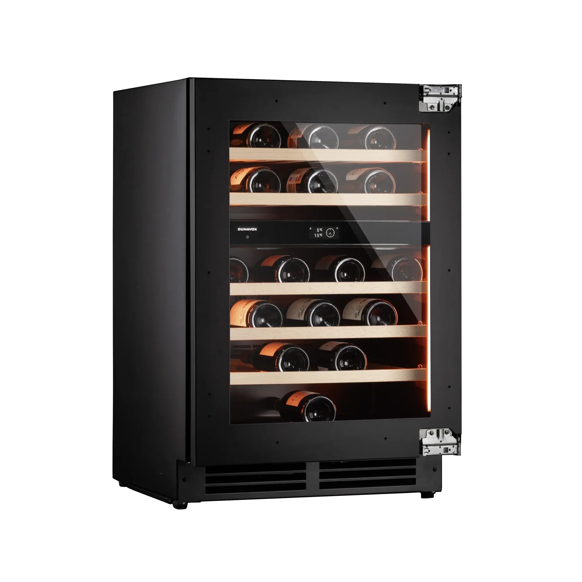 Dunavox FLOW-41 - 600mm Dual Zone - 41 Bottle - Panel Ready - Built In Wine Cooler - DAUF-41.146DOP.TO 88cm height