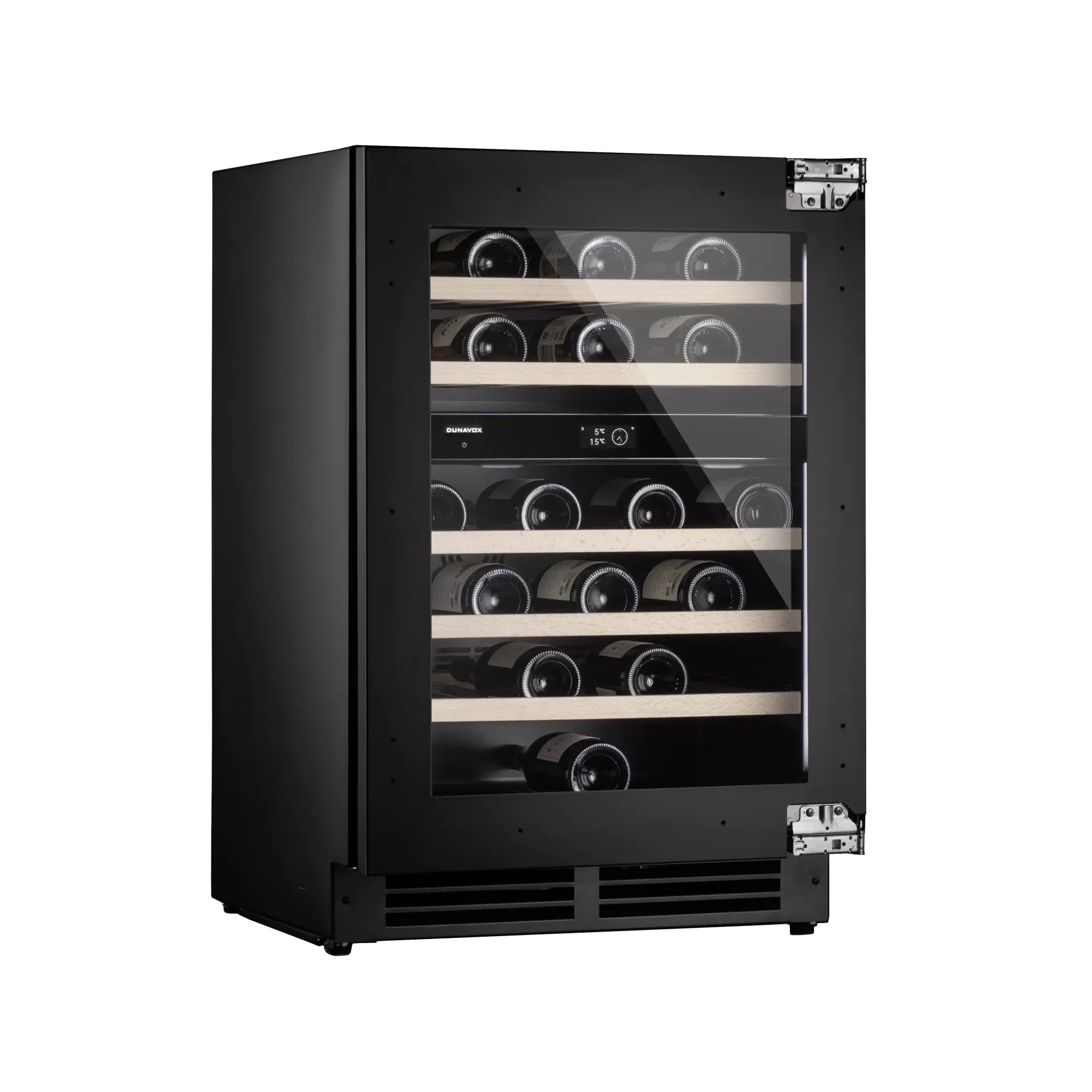Dunavox FLOW-41 - 600mm Dual Zone - 41 Bottle - Panel Ready - Built In Wine Cooler - DAUF-41.146DOP.TO 88cm height