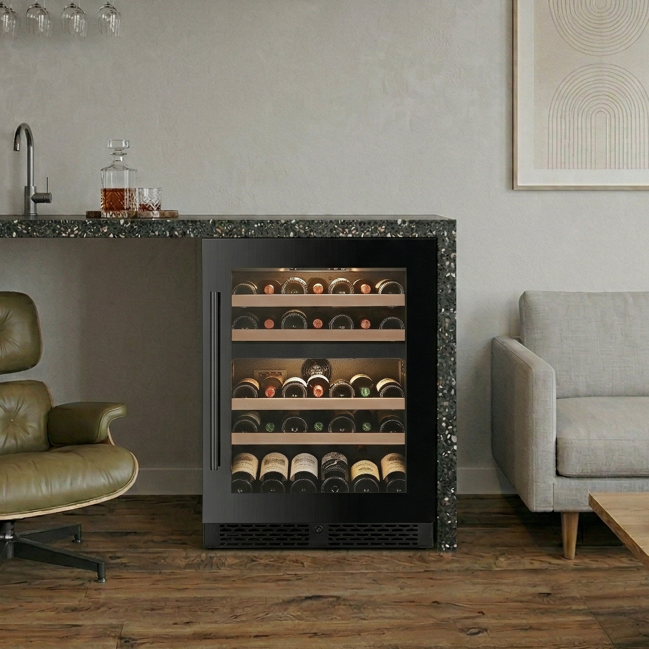 ClimaVin - Noir59 - Dual Zone Wine Fridge - Built in or Freestanding