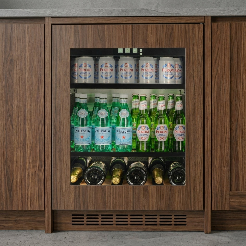 CELLA - Fully Integrated Drinks Fridge - Panel Ready / 129 Cans - TFT-BV34PANEL-TO