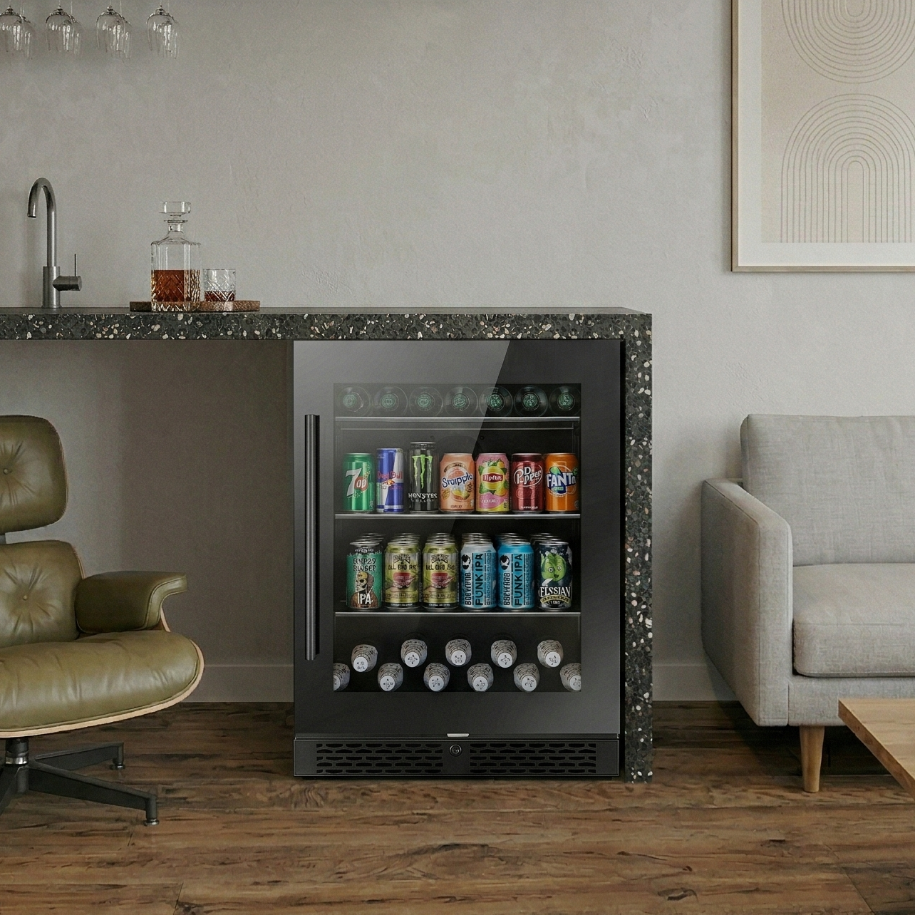 ClimaVin - Noir73 - Single Zone Beverage Fridge - Built in or Freestanding