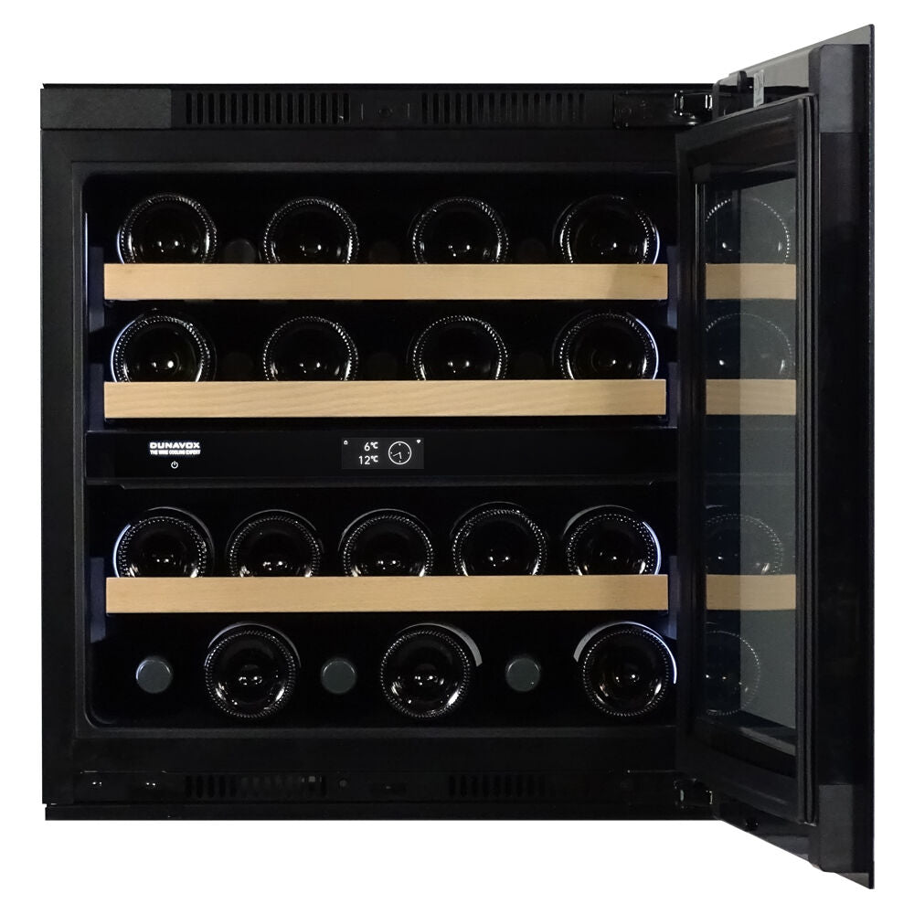 Dunavox Prime-25 - Dual Zone 25 Bottle - Integrated Wine Cooler - DVP-25.65DB