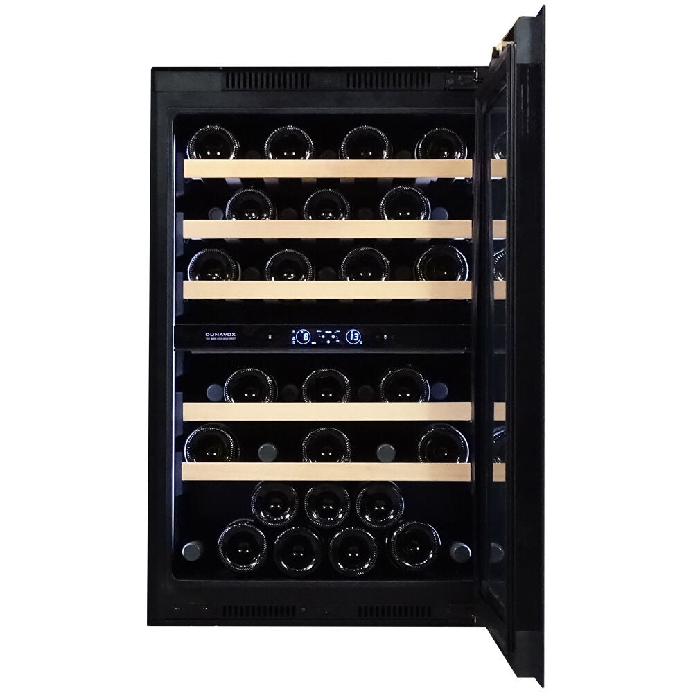 Dunavox Spirit-44 - Dual Zone 44 Bottle - Integrated Wine Cooler - DVS-44.120DB