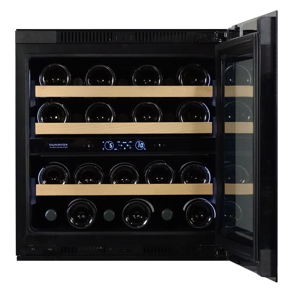 Dunavox Spirit-25 - Dual Zone 25 Bottle - Integrated Wine Cooler - DVS-25.65DB