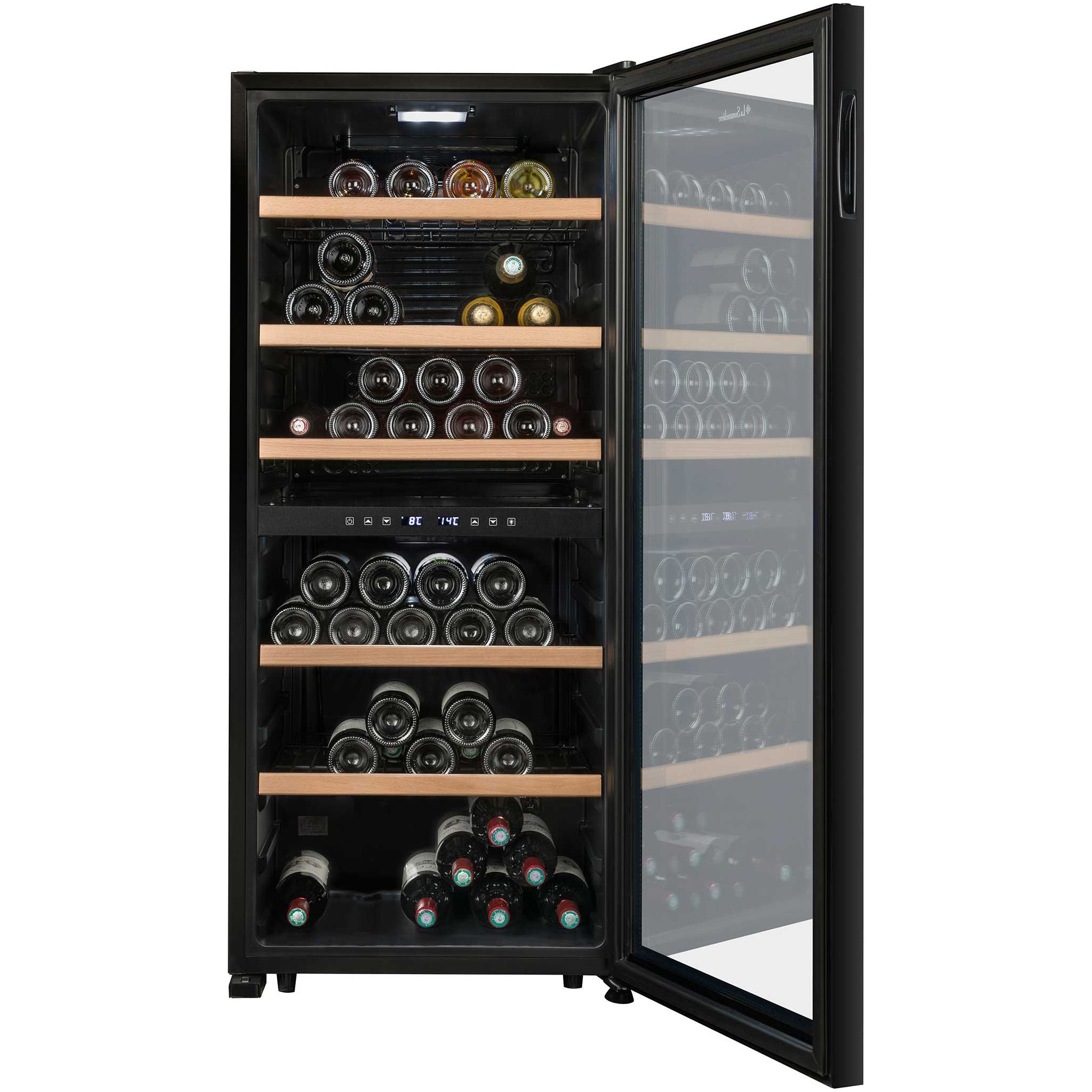 La Sommeliere - Dual Zone - 102 Bottle Wine Fridge - LS102DZBLACK