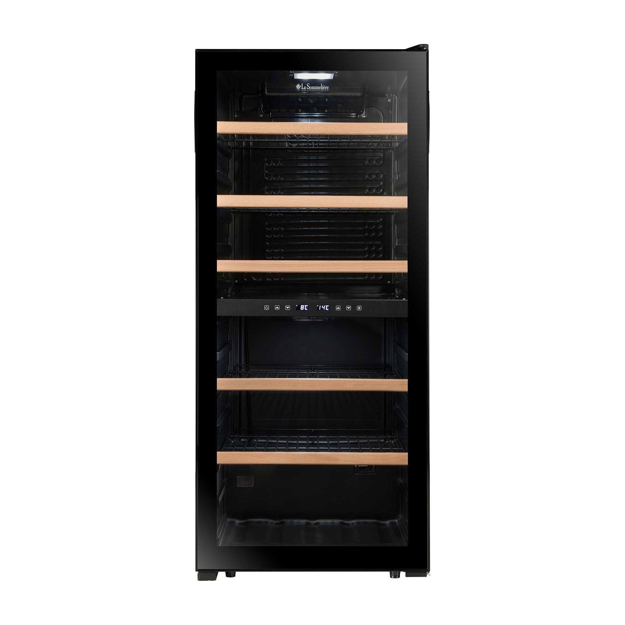 La Sommeliere - Dual Zone - 102 Bottle Wine Fridge - LS102DZBLACK