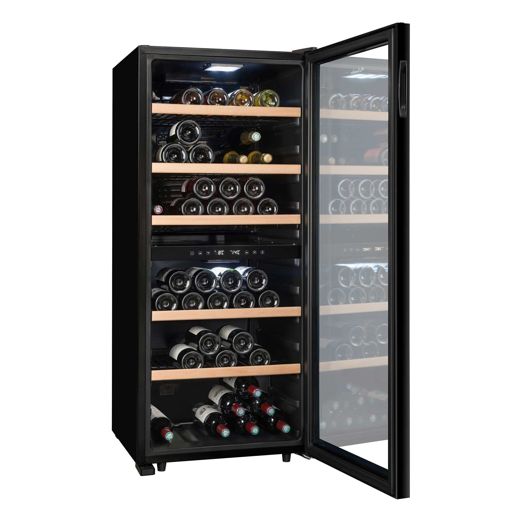 La Sommeliere - Dual Zone - 102 Bottle Wine Fridge - LS102DZBLACK