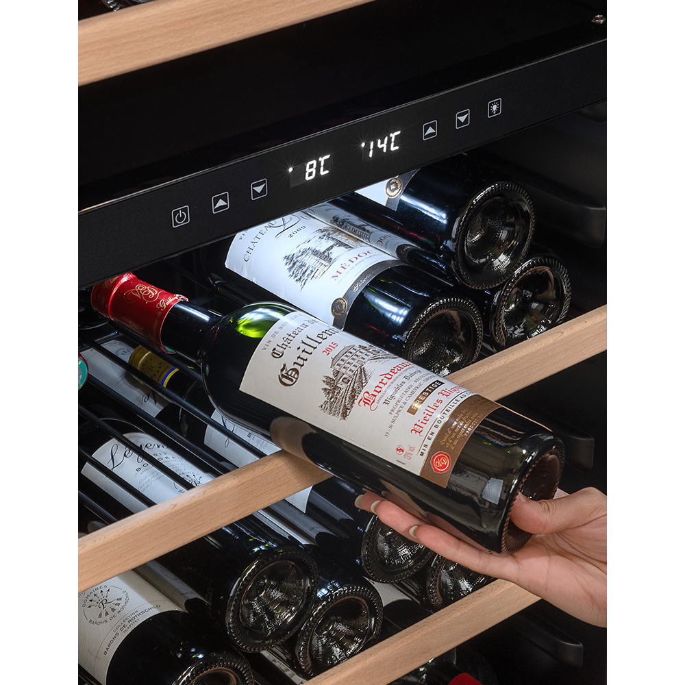 La Sommeliere - Dual Zone - 102 Bottle Wine Fridge - LS102DZBLACK