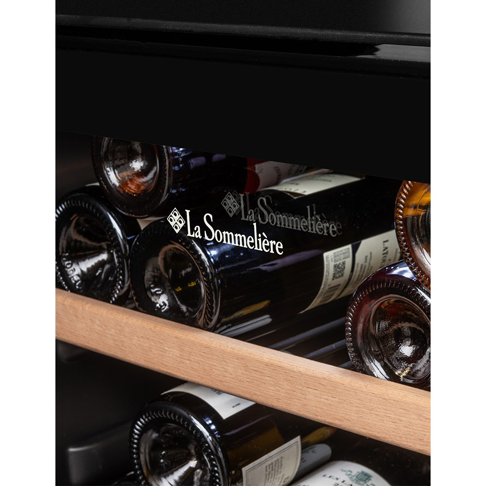 La Sommeliere - Dual Zone - 102 Bottle Wine Fridge - LS102DZBLACK