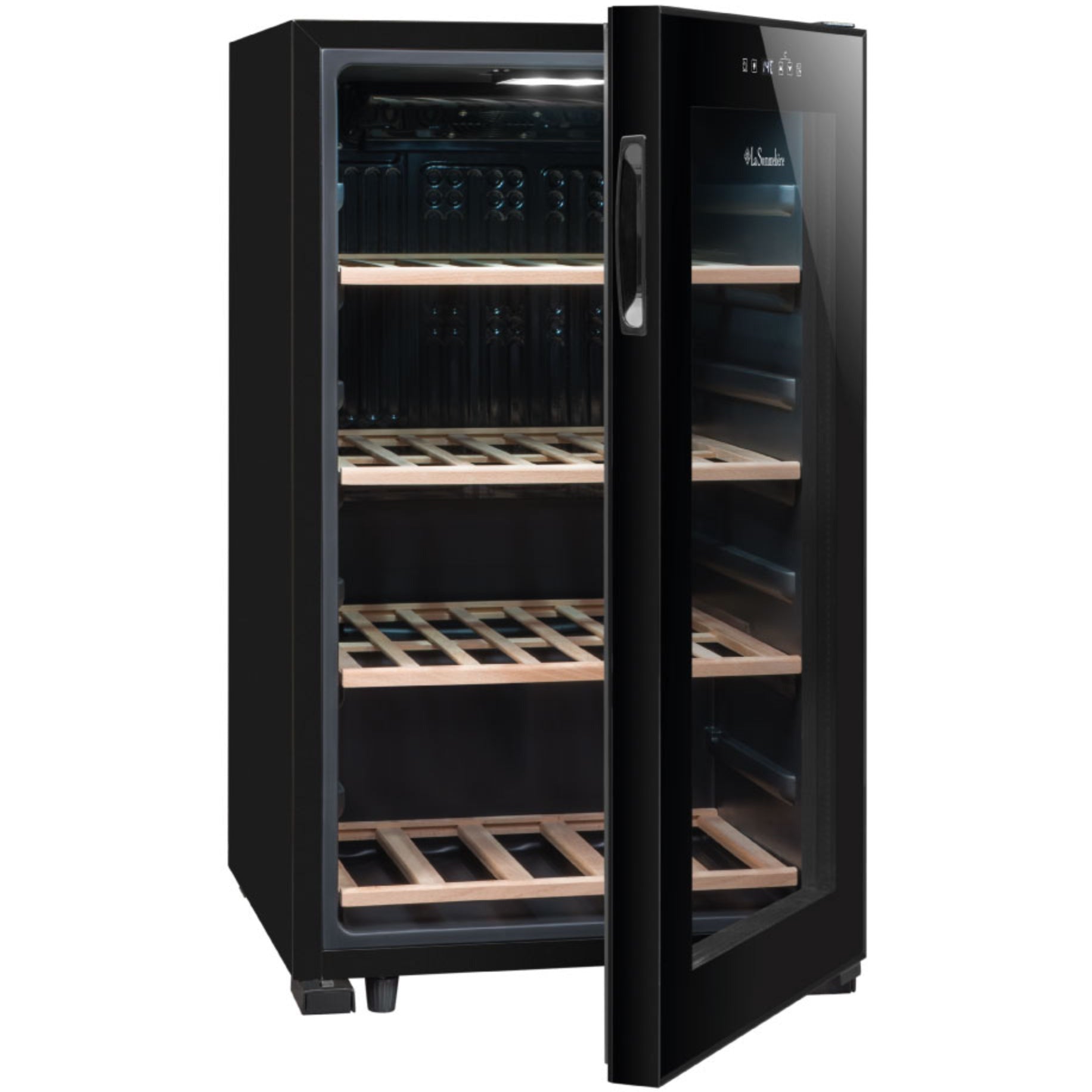 La Sommeliere - 52 Bottle - Freestanding Wine Fridge - LS52BLACK