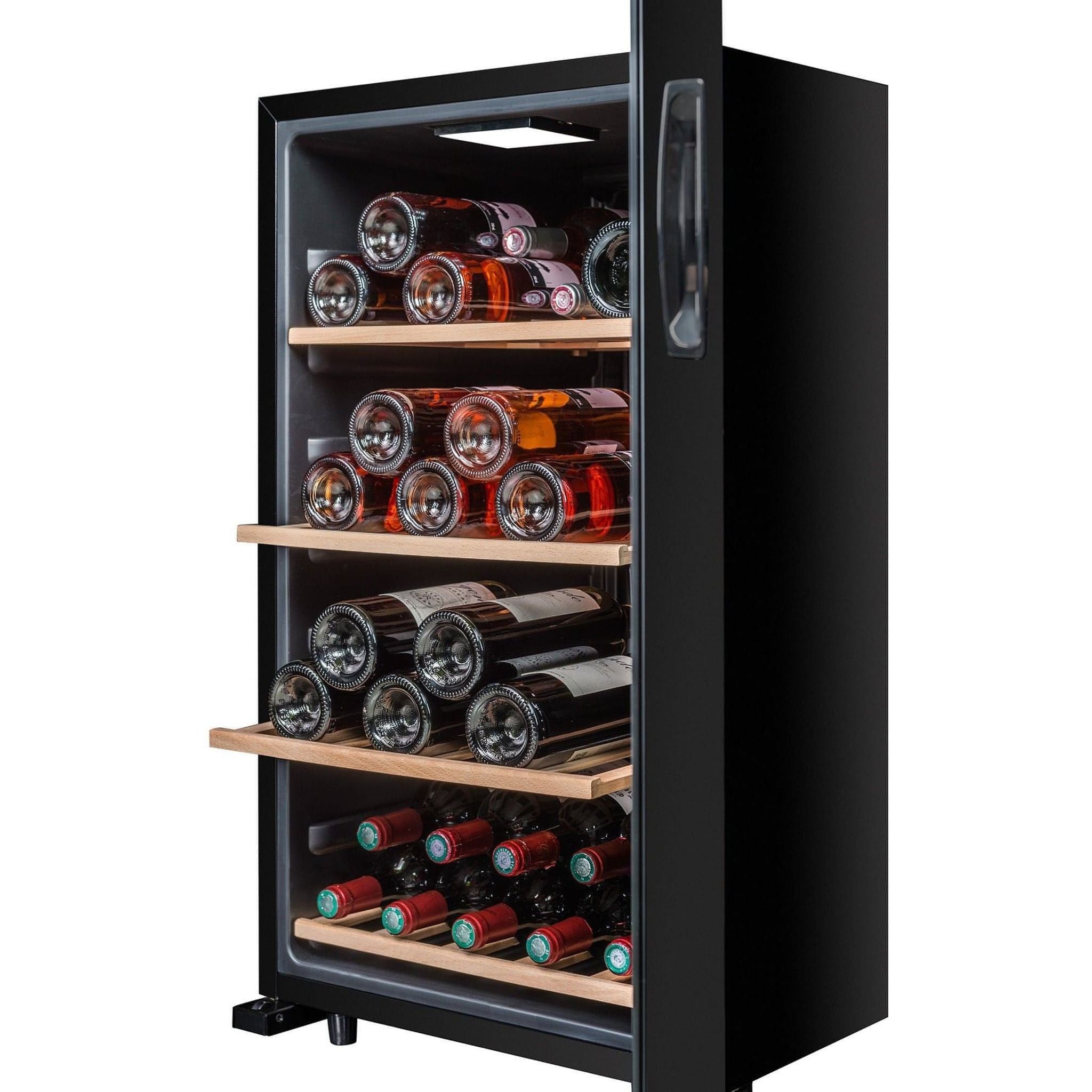 La Sommeliere - 52 Bottle - Freestanding Wine Fridge - LS52BLACK