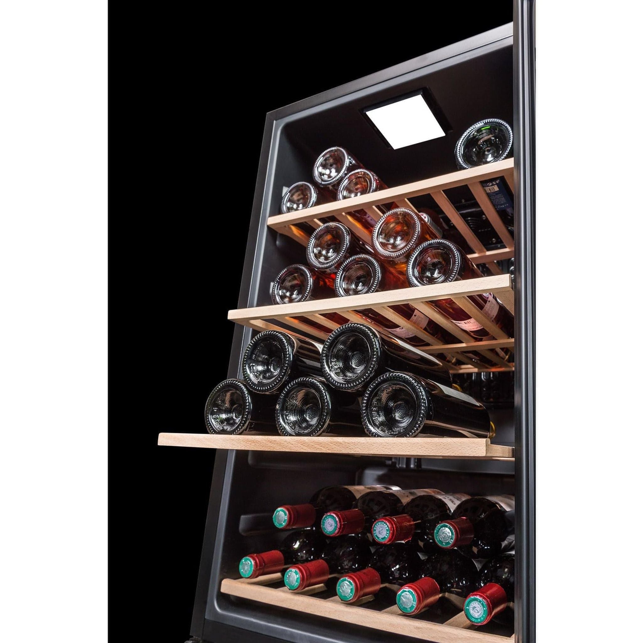 La Sommeliere - 52 Bottle - Freestanding Wine Fridge - LS52BLACK