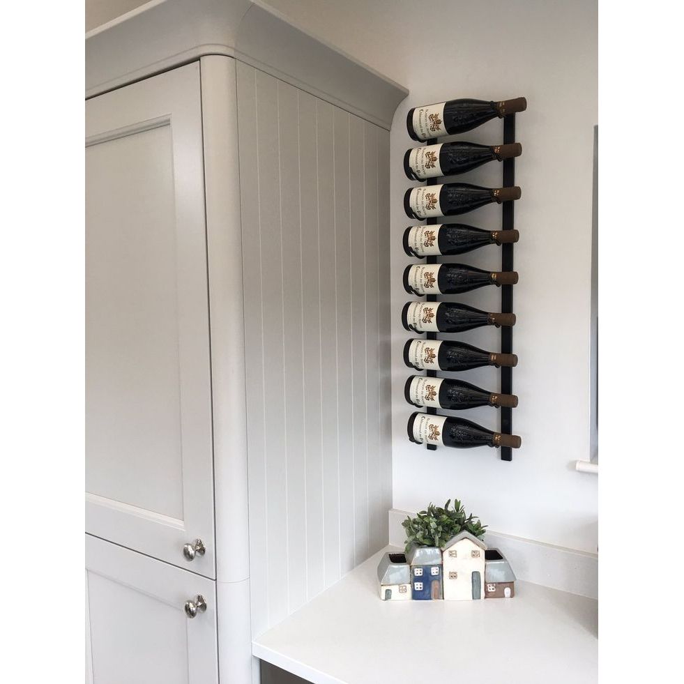 VintageView - W Series 3 – 915mm Wall Mounted Metal Wine Rack (9-27 bottles)