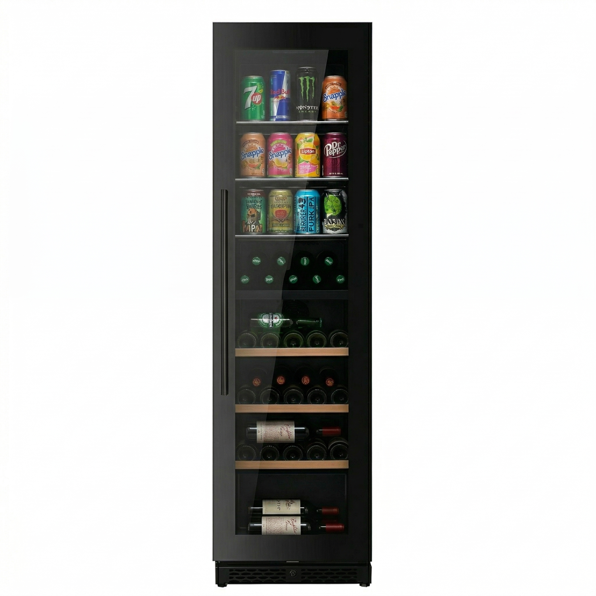 ClimaVin - Noir142 - Dual Zone Shallow Wine/Beverage Fridge - Built in or Freestanding