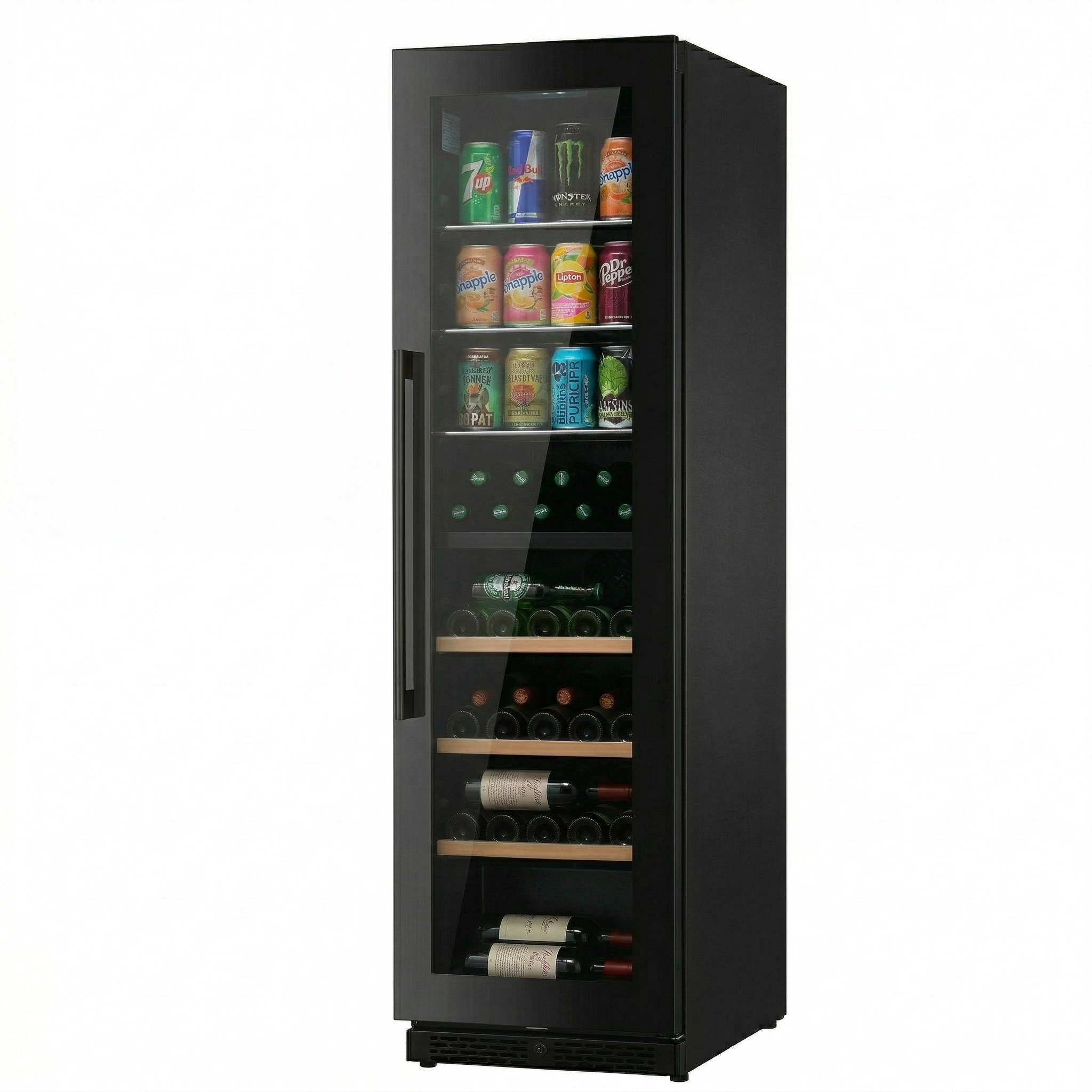 ClimaVin - Noir142 - Dual Zone Shallow Wine/Beverage Fridge - Built in or Freestanding
