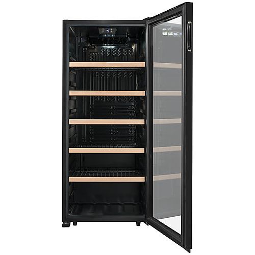 La Sommeliere - 121 Bottle - Single Zone Wine Cabinet - LS117BLACK